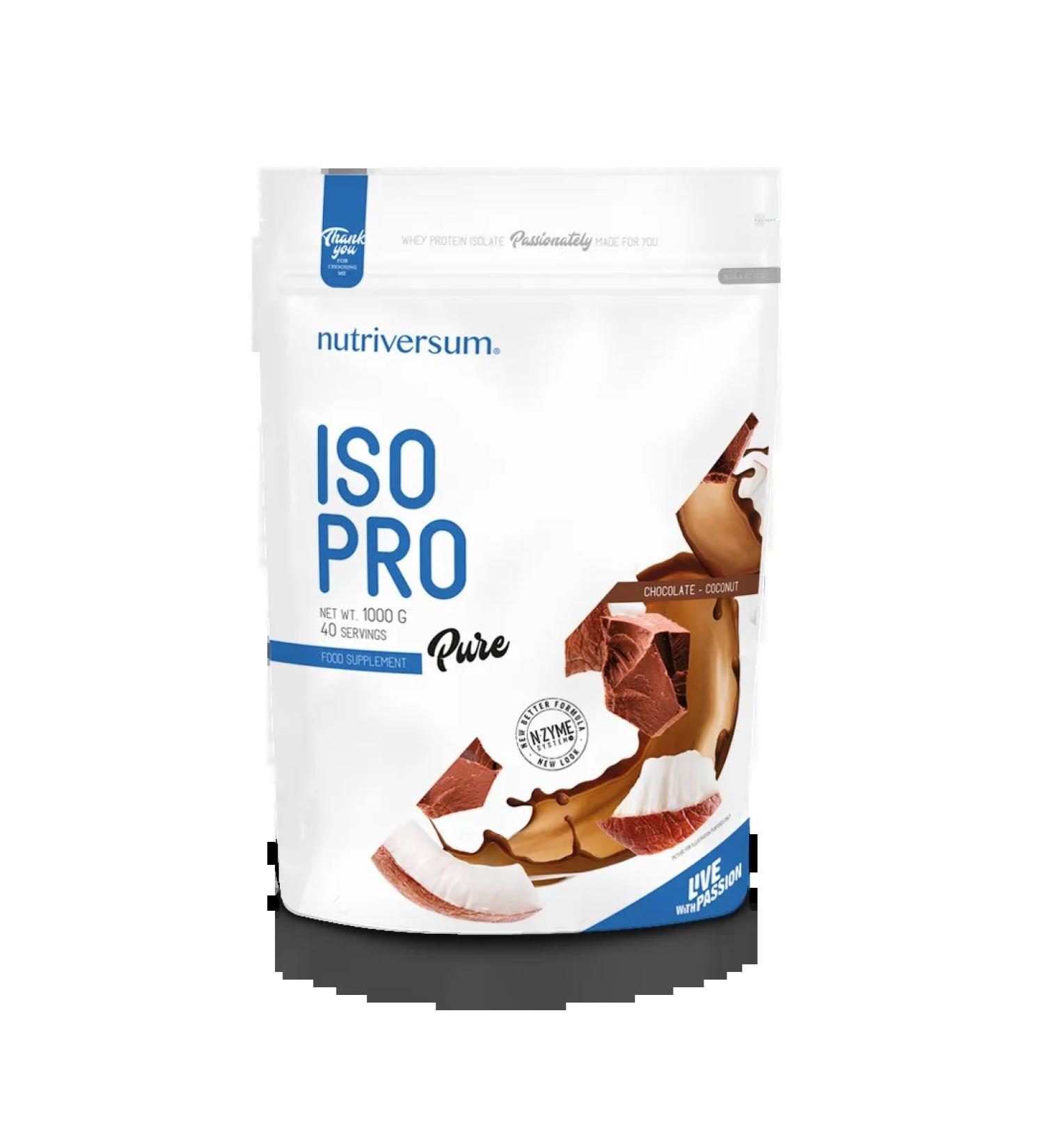 Nutriversum ISOPRO protein 86% 1000 g chocolate