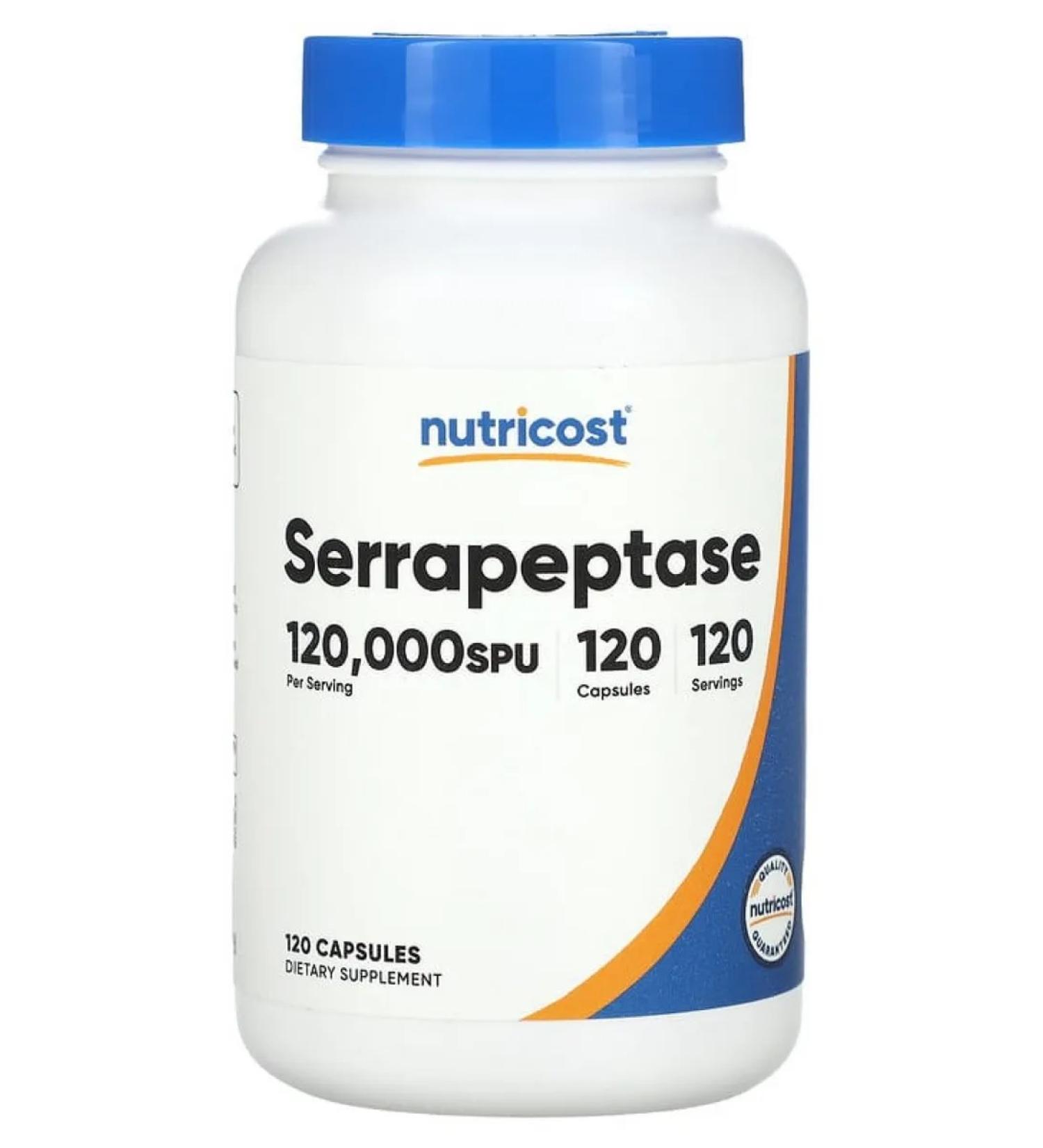 Nutricost Serrapeptase 120 000 Spu 120 capsules - Buy Online on GoSupps.com