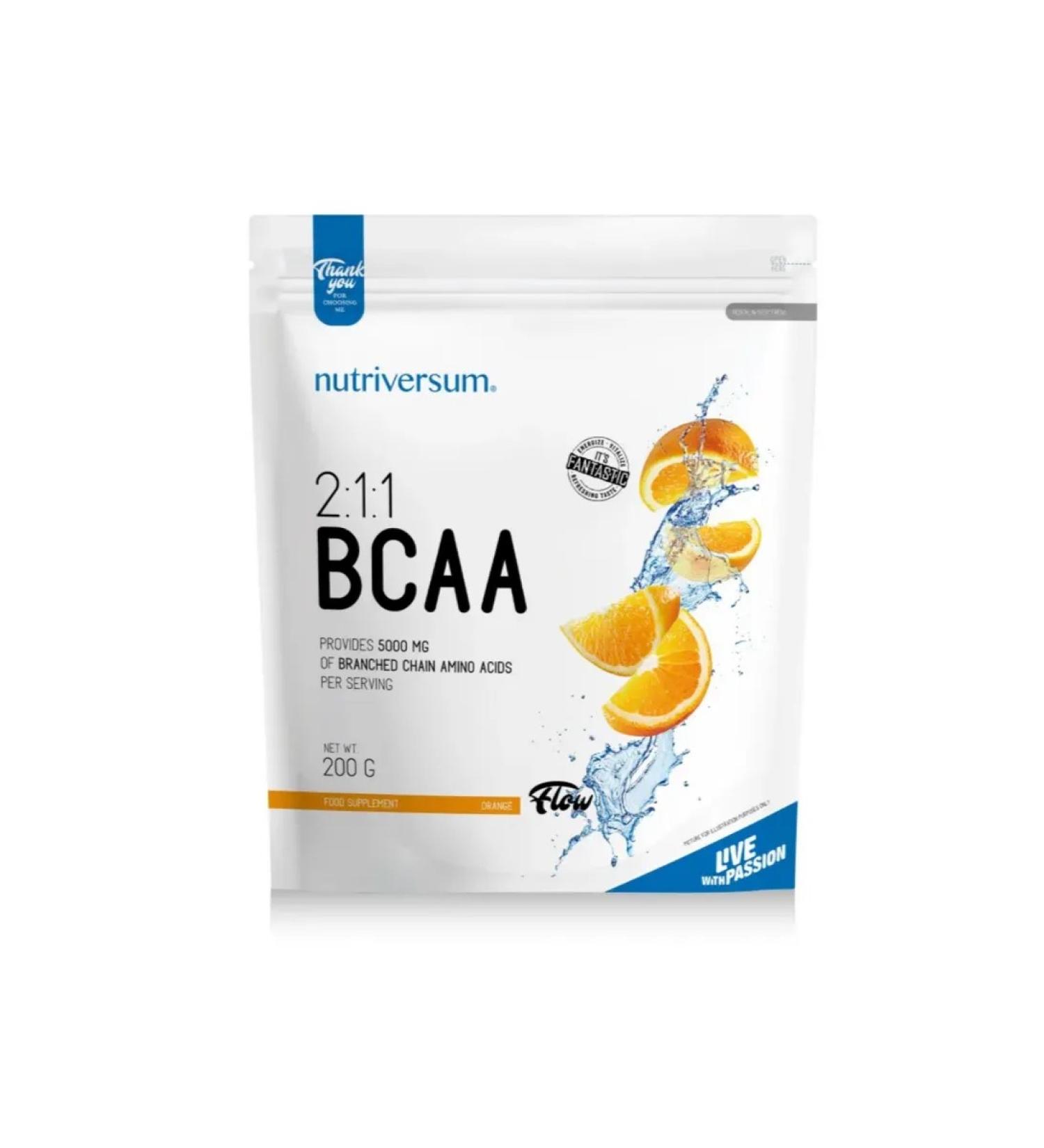 Nutriversum Amino acids BCAA 2 1 1 200 grams of orange