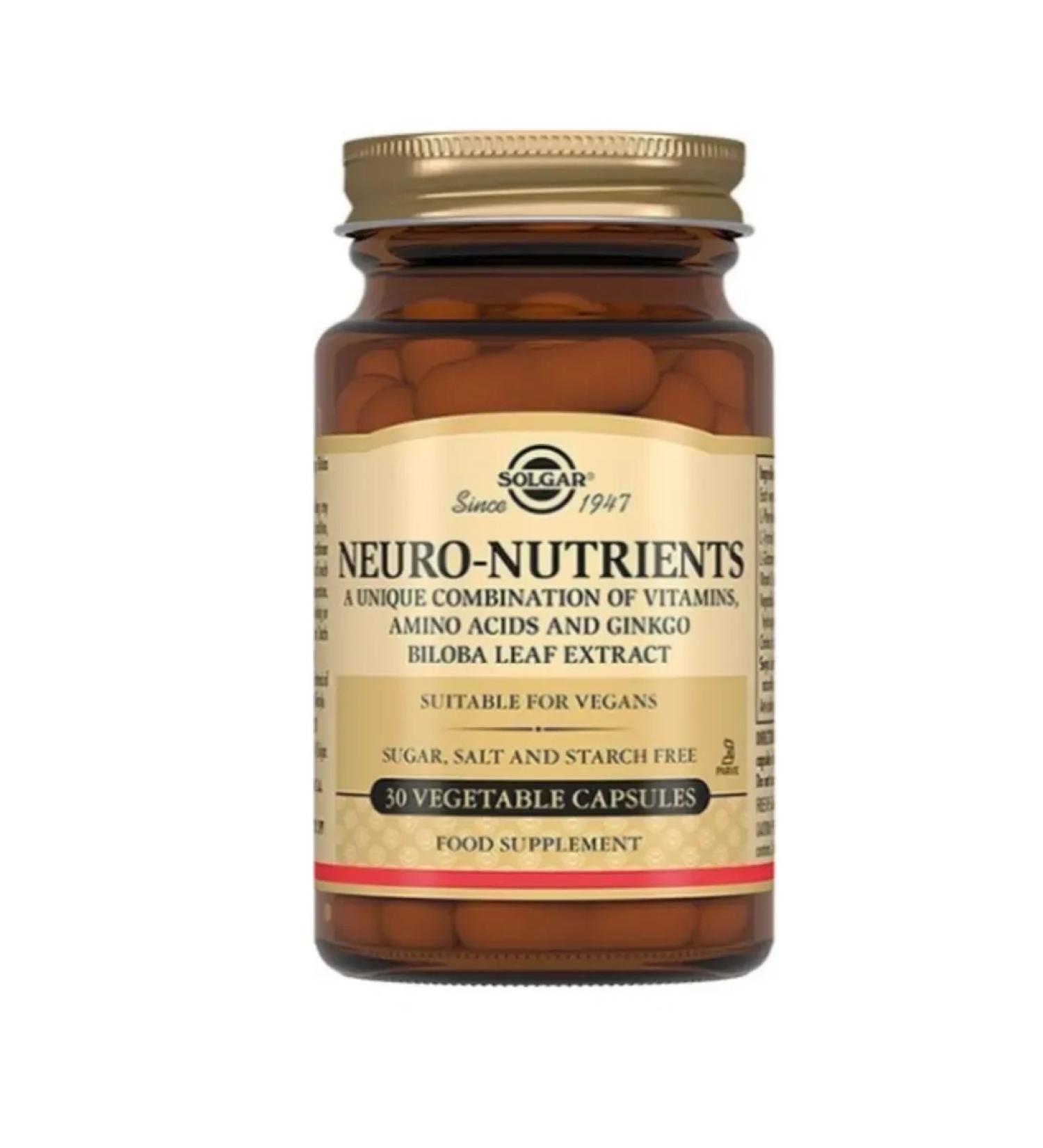 Solgar Inc Nevonutrients 30 caps - Buy Online on GoSupps.com