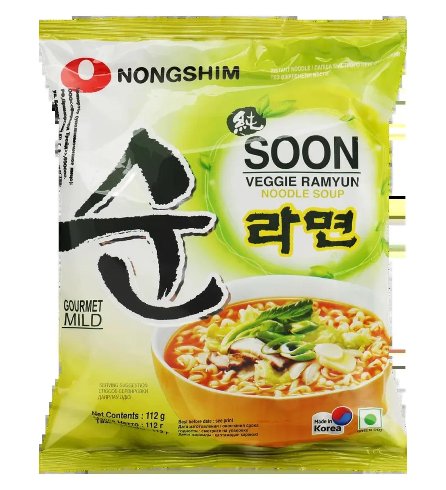 Nongshim Lapsha vegetable Sun veggy 112g 8pcs