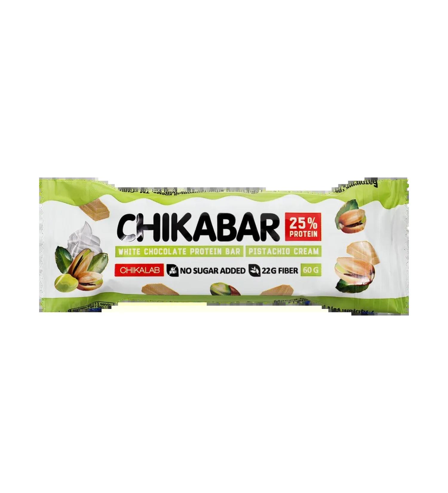 CHIKALAB Protein bar with filling pistachio cream