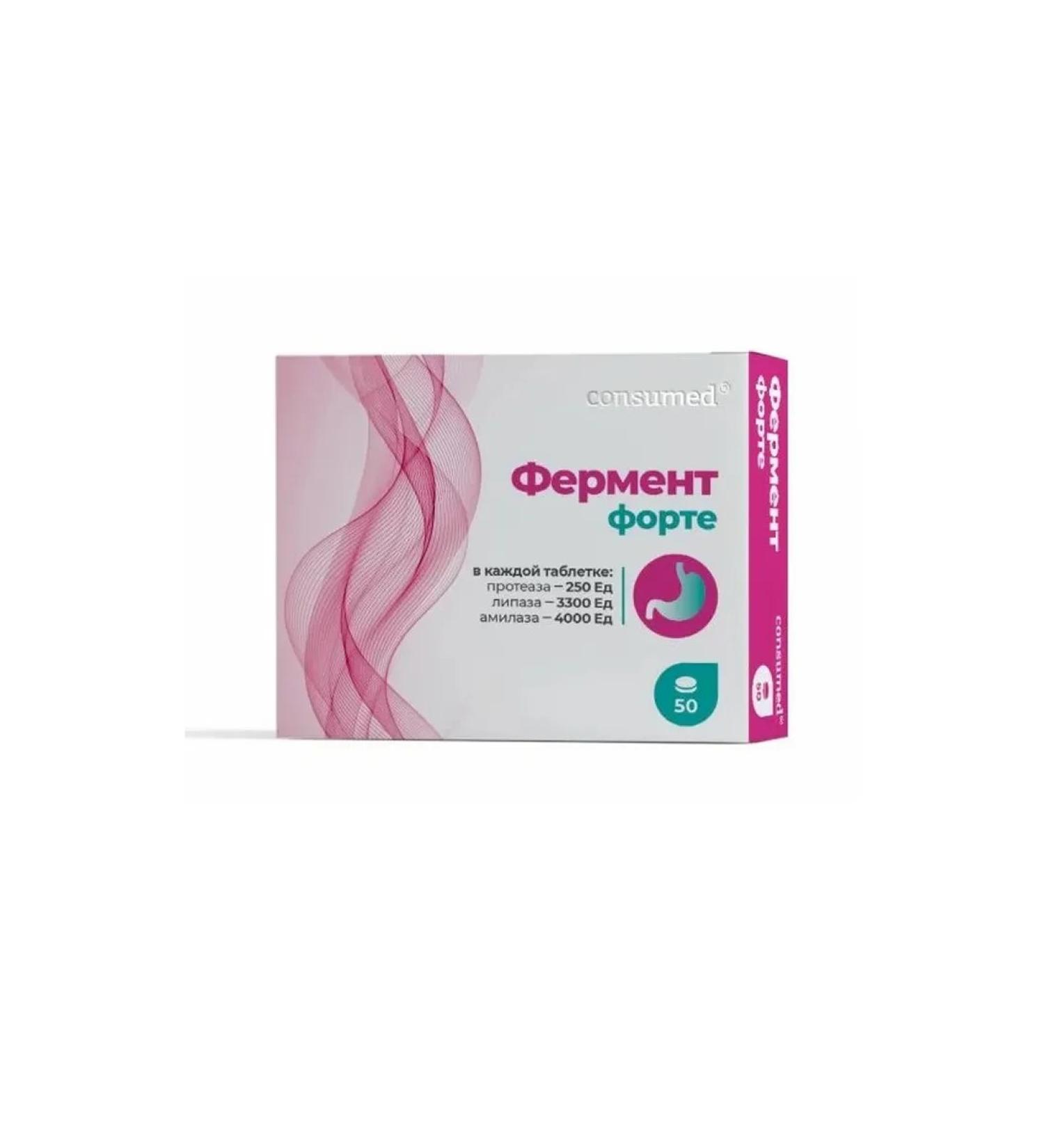 Consumed Enzyme Forte table. No. 50