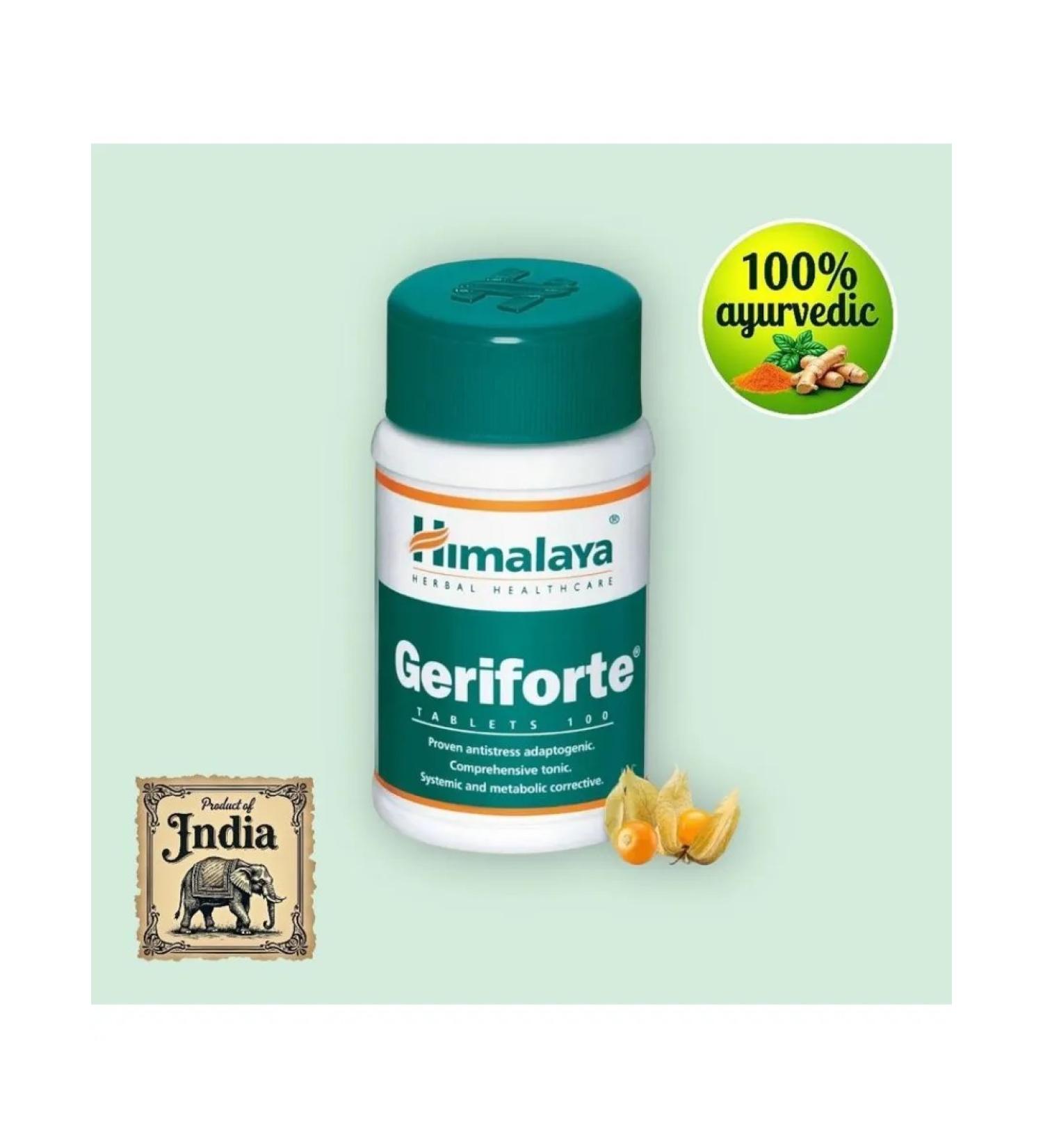 Himalaya Since 1930 Geriforte anti -stress and metabolic correction - Buy Online on GoSupps.com