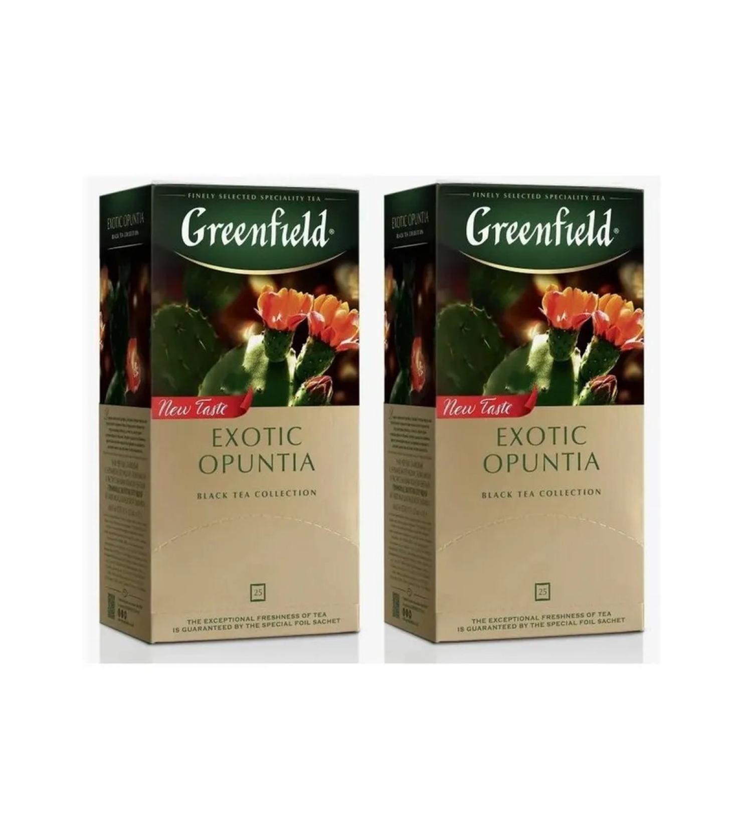 Greenfield Tea exotic Plaztation Black 25 pack - 2 pieces - Buy Online on GoSupps.com