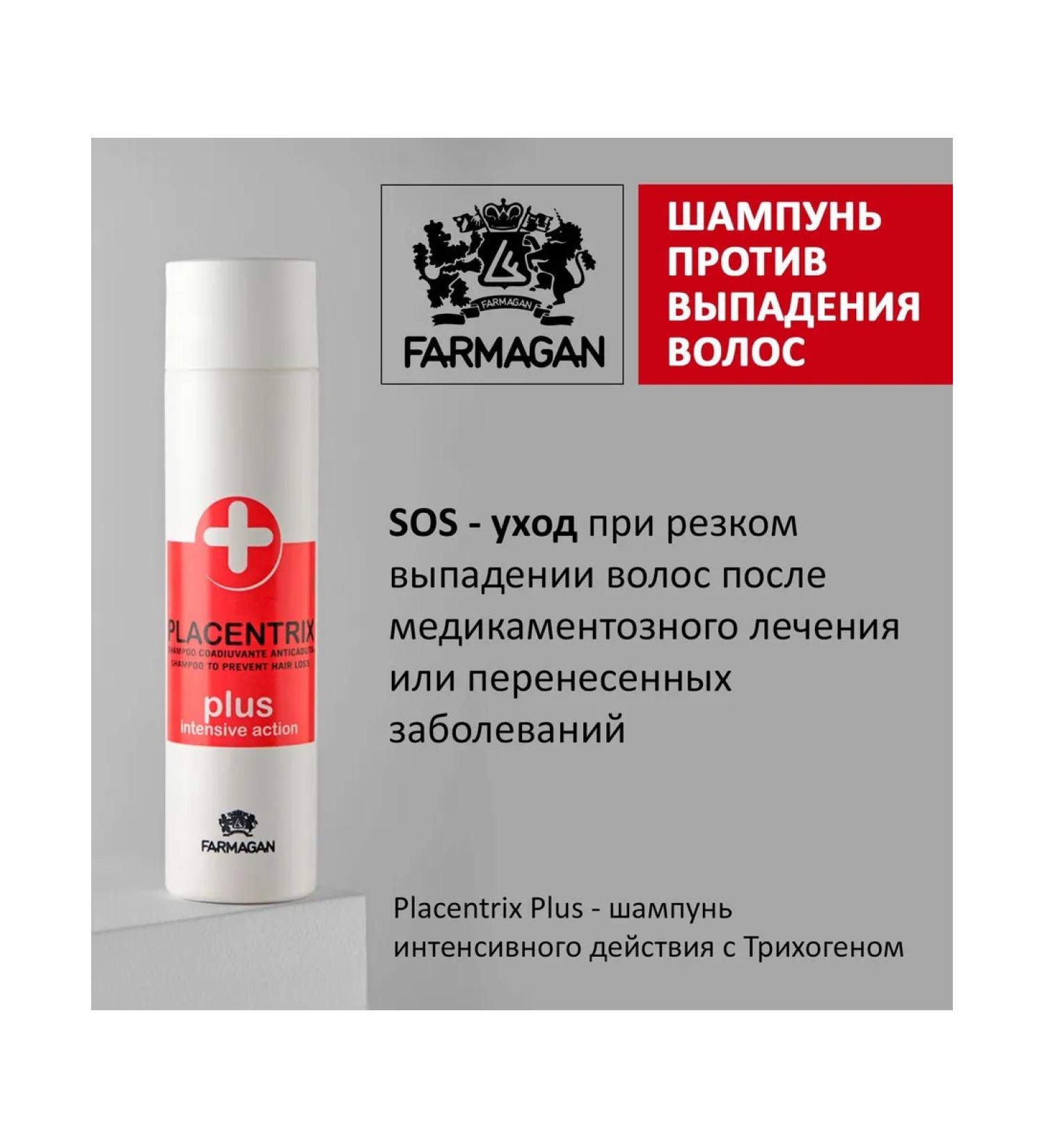 Farmagan Shampoo against hair loss placentrix 250 ml - Buy Online on GoSupps.com