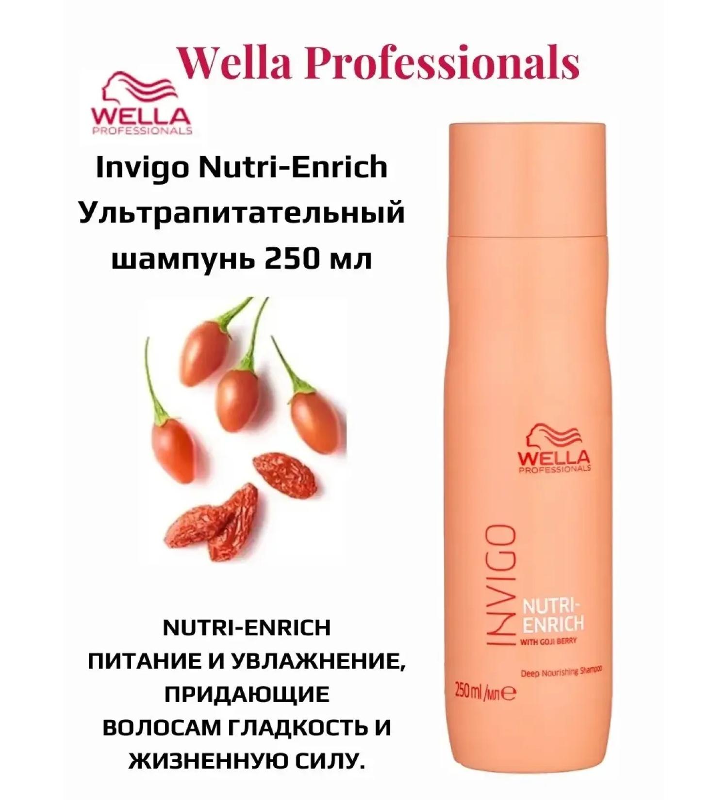 WELLA PROFESSIONALS Wella Invigo Nutre-Enrich- Ultrodestic shampoo 250ml - Buy Online on GoSupps.com