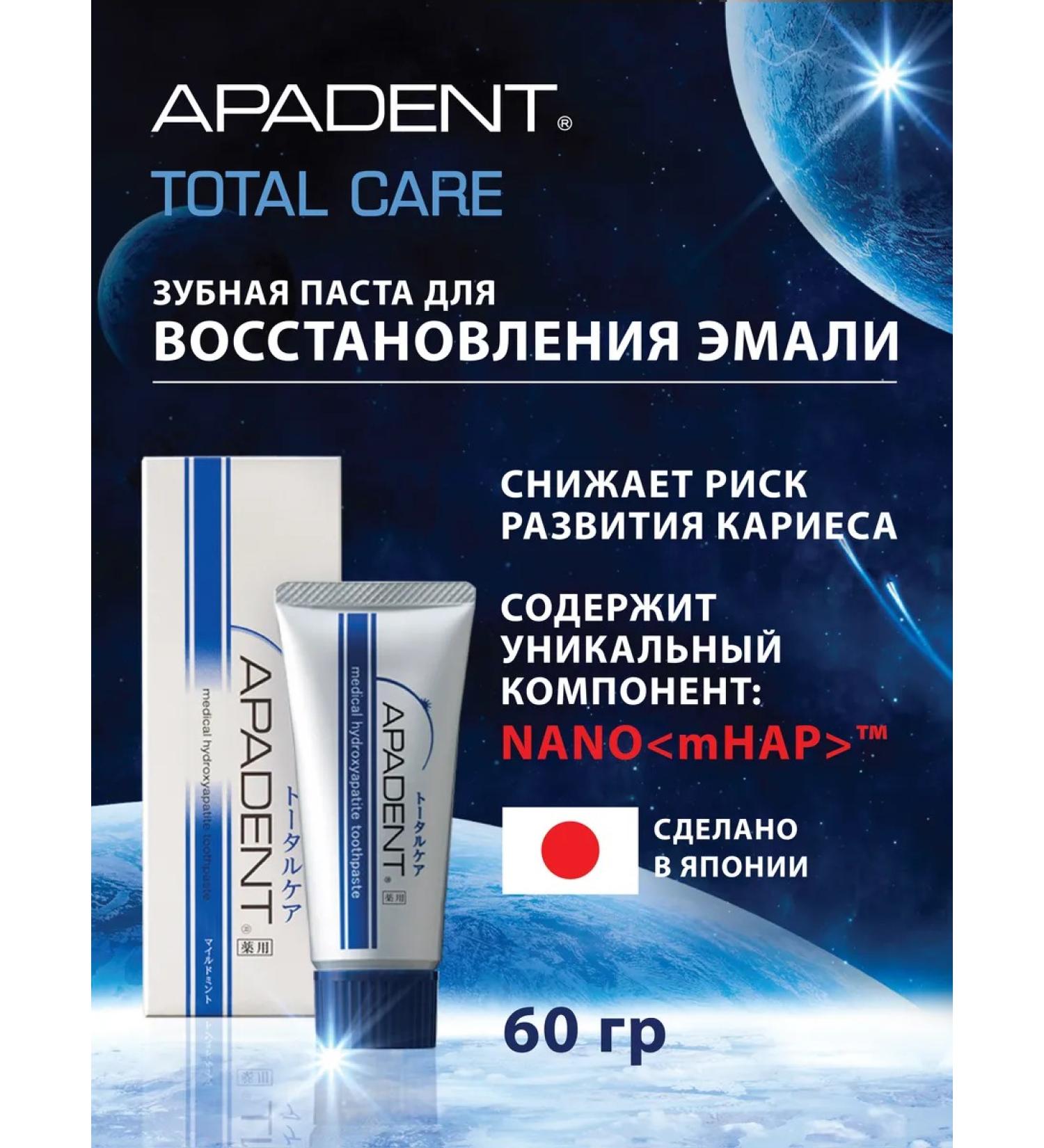 Apadent Toothpaste from caries Apadant without fluorine 60 g Japan - Buy Online on GoSupps.com