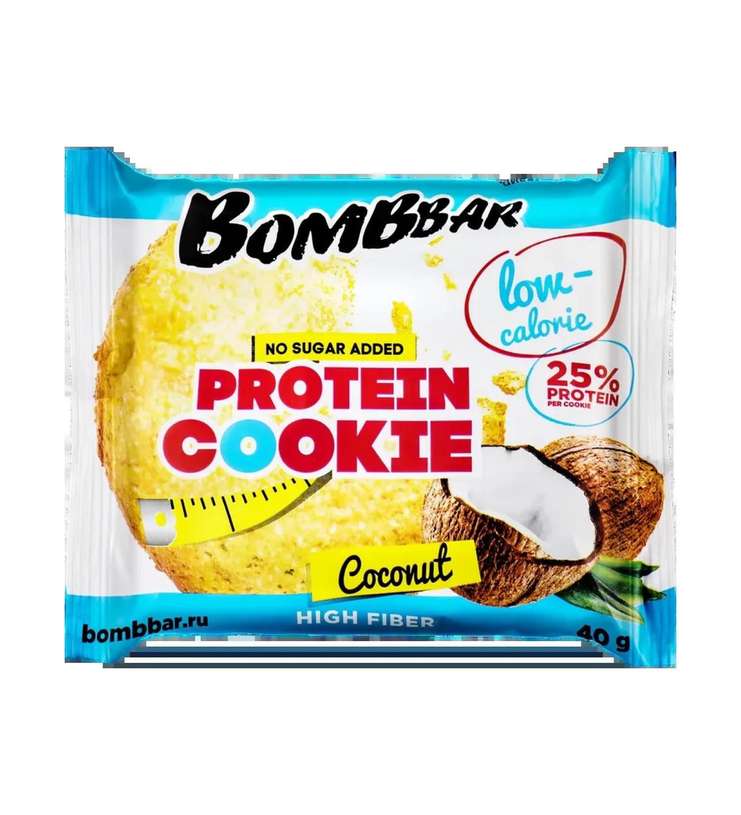 BombBar Low -calorie protein coconut cookies 40g 5pcs