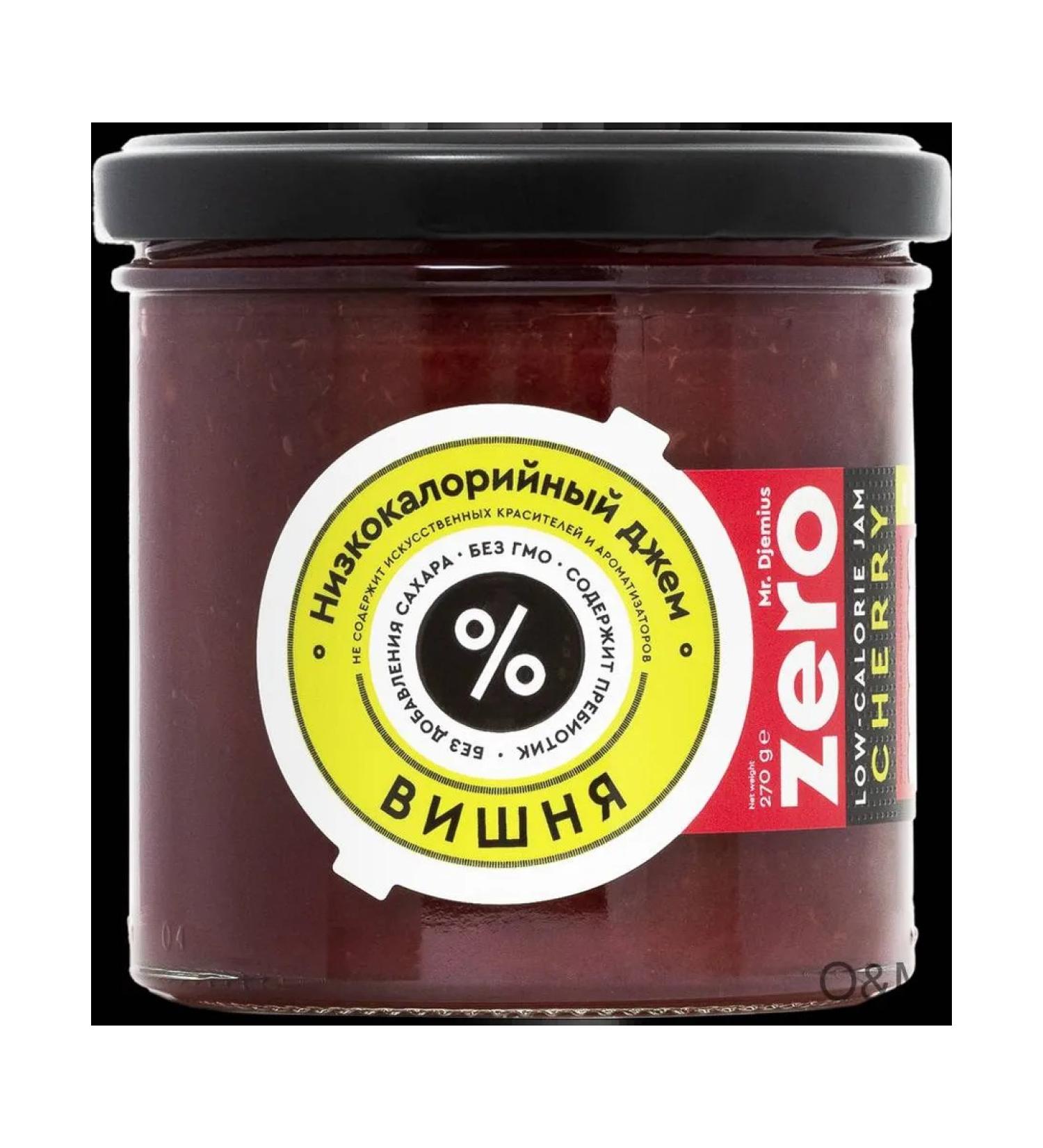 MR DJEMIUS ZERO Jam low -calorie cherry 270g 4pcs - Buy Online on GoSupps.com