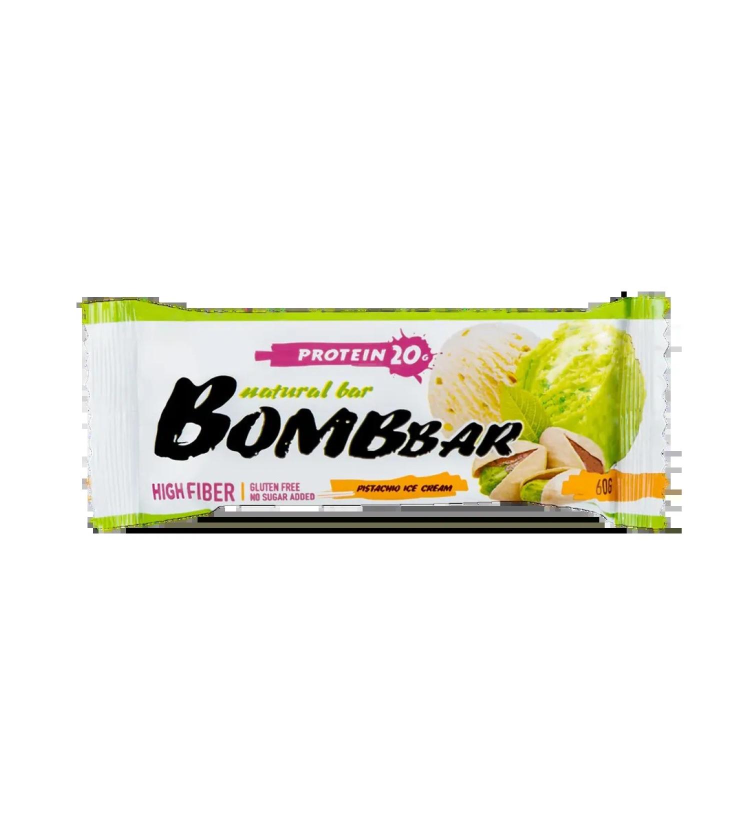 BombBar Batonchik protein pistachio seal 60g 3pcs