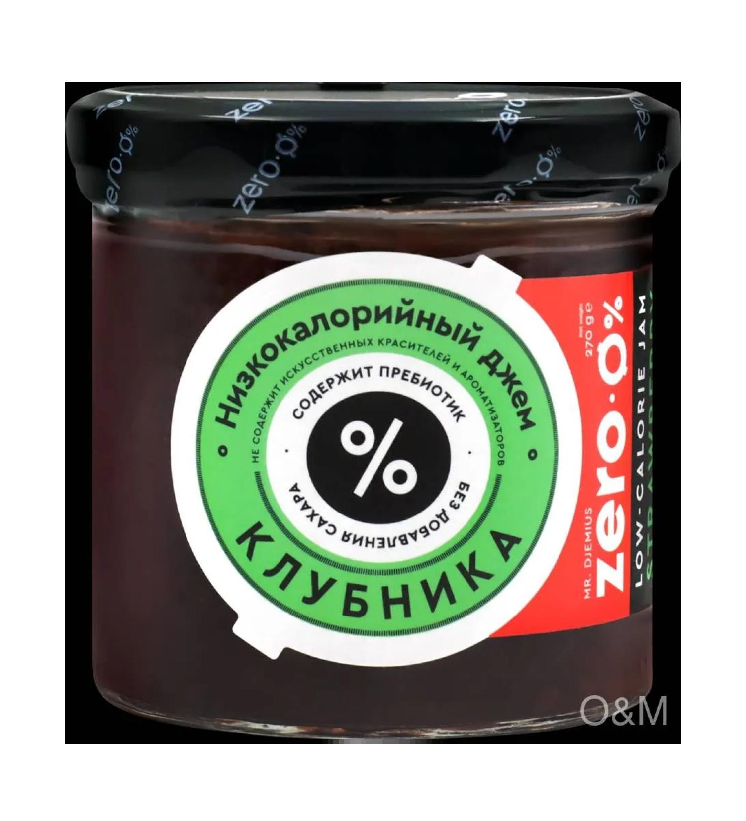 MR DJEMIUS ZERO Jam low -calorie strawberries 270g 5pcs - Buy Online on GoSupps.com