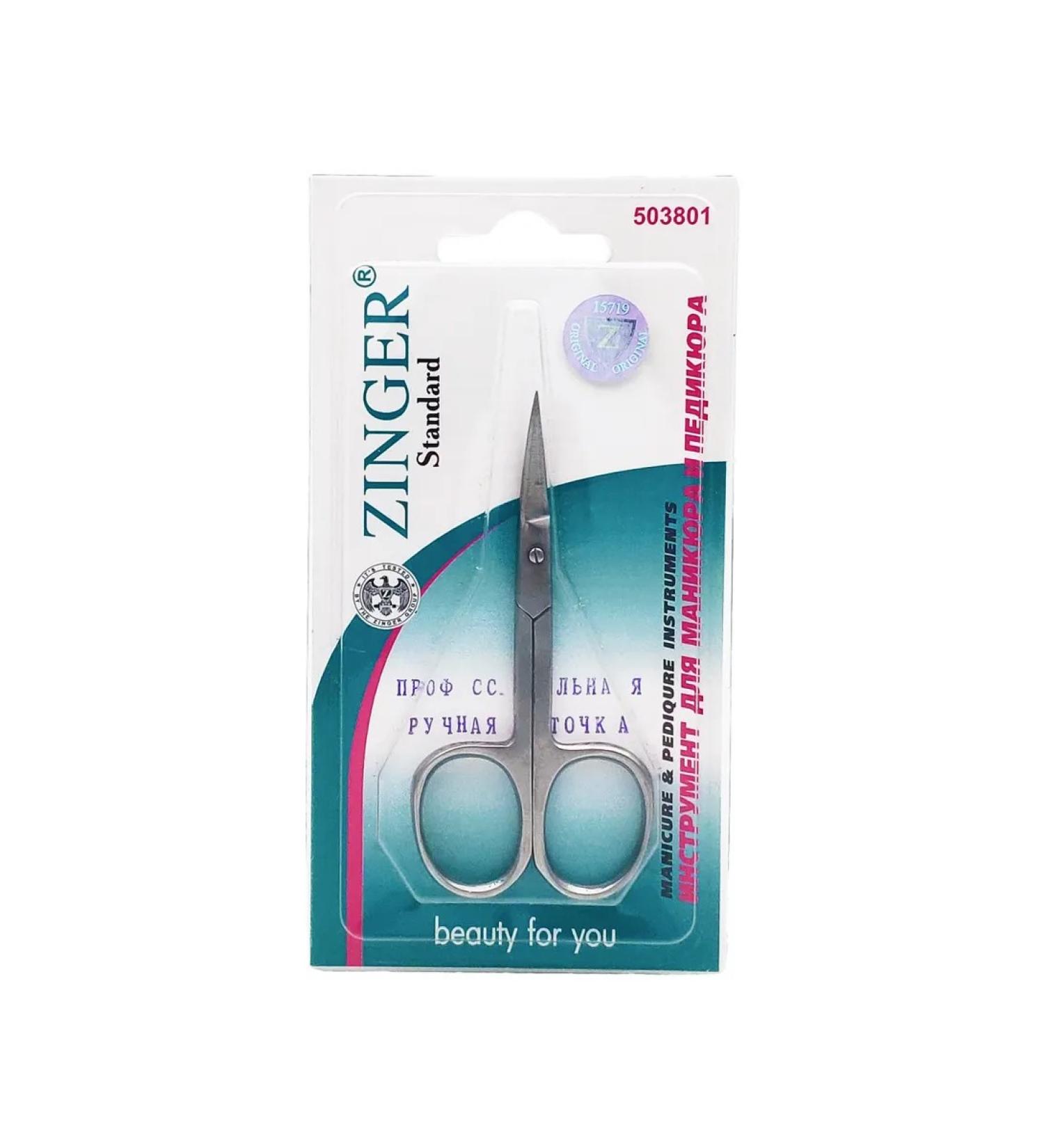 ZINGER Manicure scissors for cuticle c-ts113-s bent