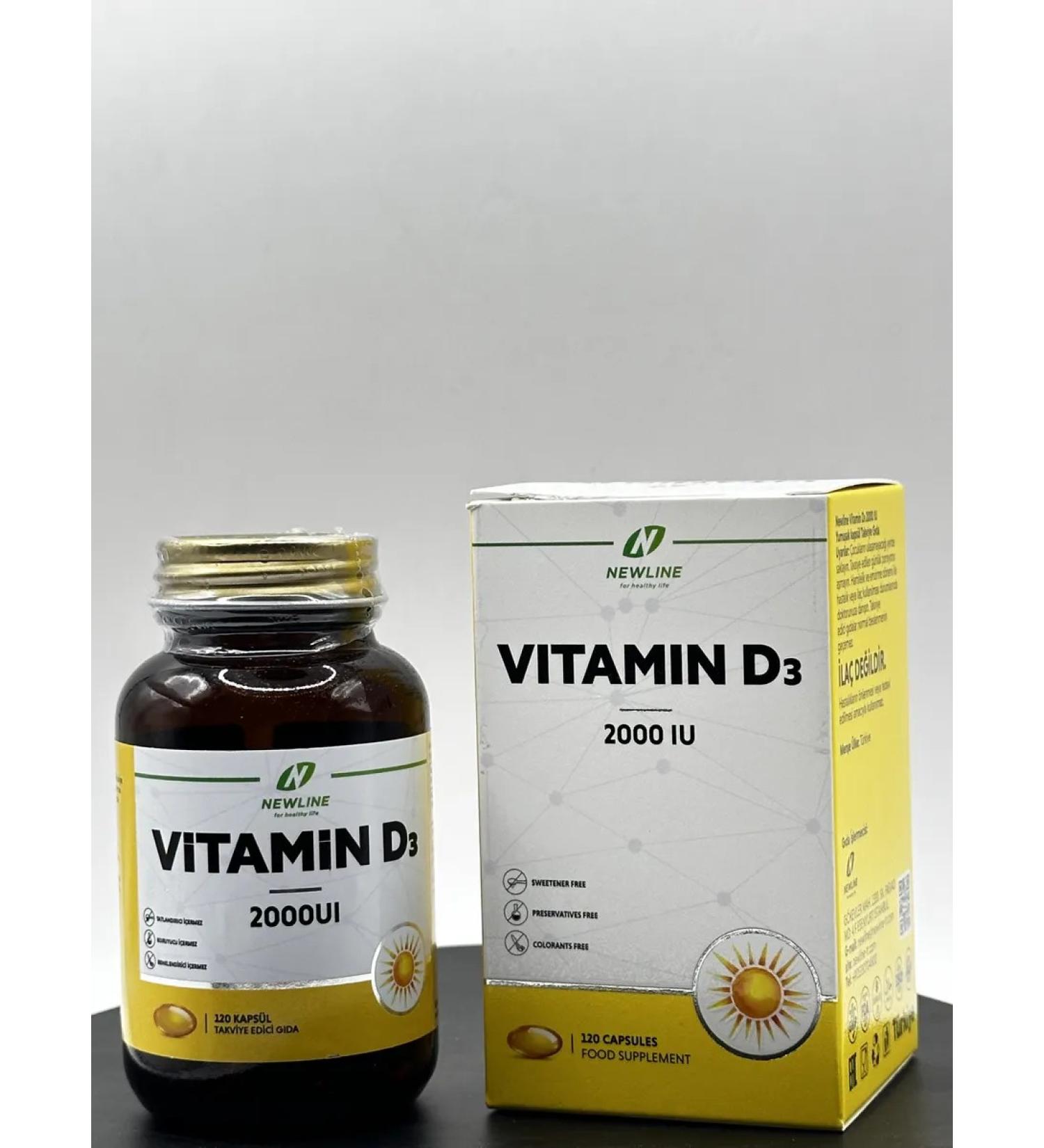 AdamStore Vitamin D3 NewLine 120K 2000IU