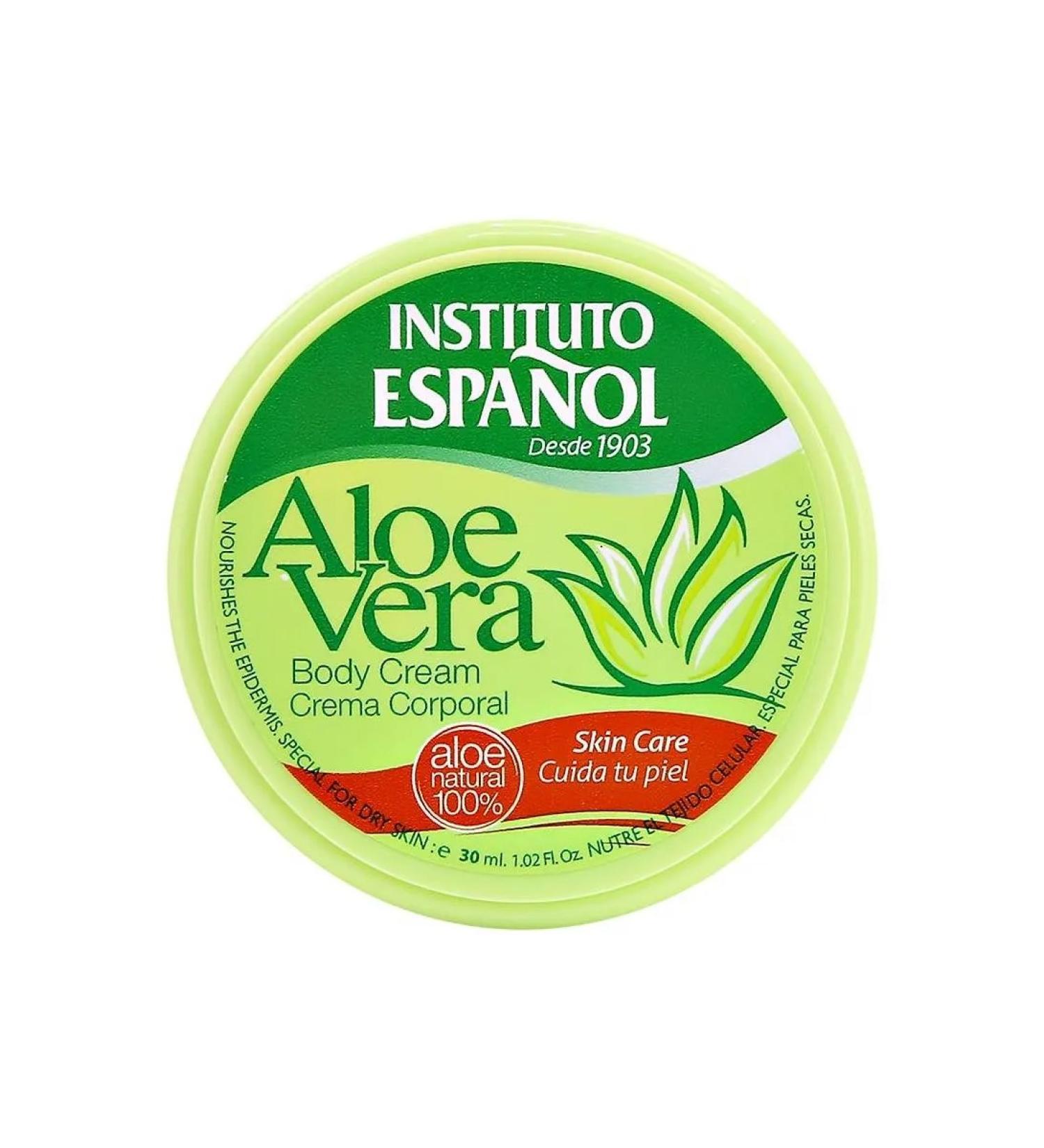 INSTITUTO ESPANOL Body cream with aloe vera (feeding) 30 ml - Buy Online on GoSupps.com