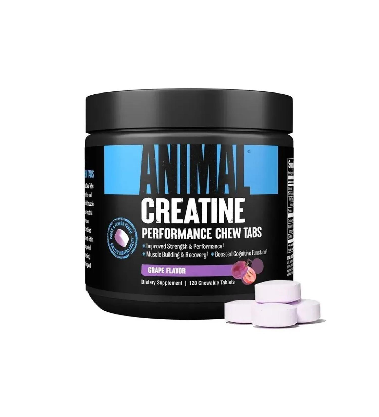 Animal Chewing tablets with creatine Creatine 120 pcs