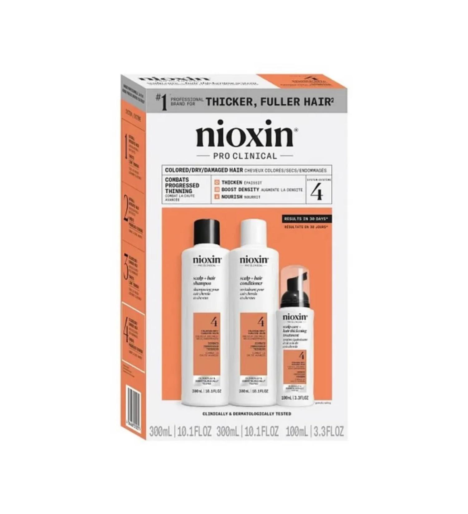 NIOXIN Set system #4 (300ml+300ml+100ml) - Buy Online on GoSupps.com