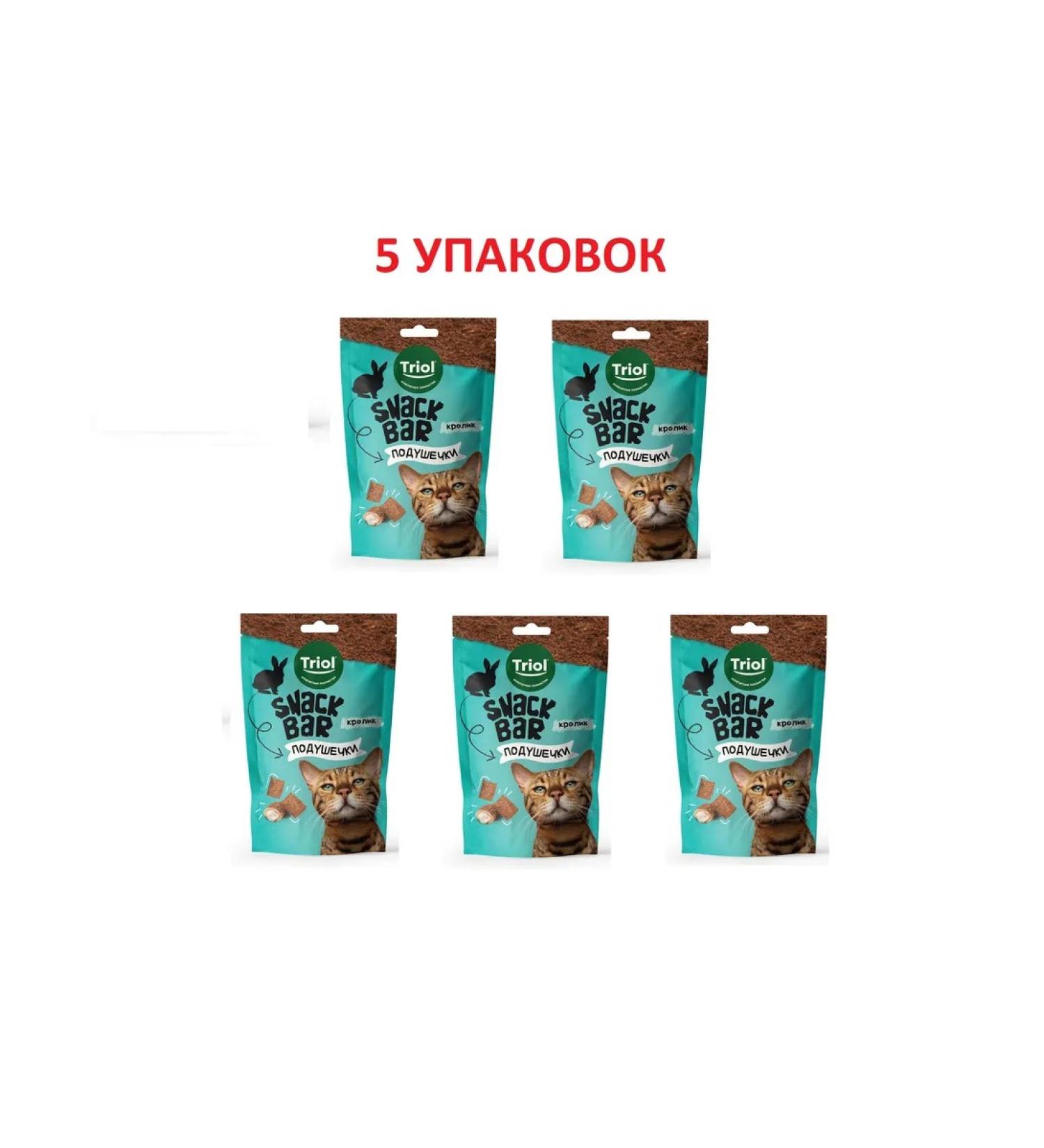 Triol Cat treat "Mini-pursuns with a rabbit" 30 g x 5 pcs - Buy Online on GoSupps.com