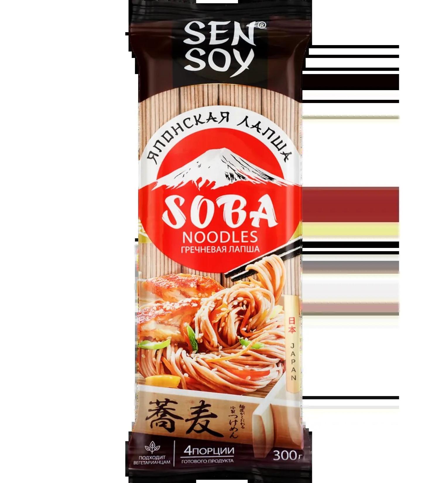 Sen Soy Lapsha buckwheat Premium Soba 300g 9pcs
