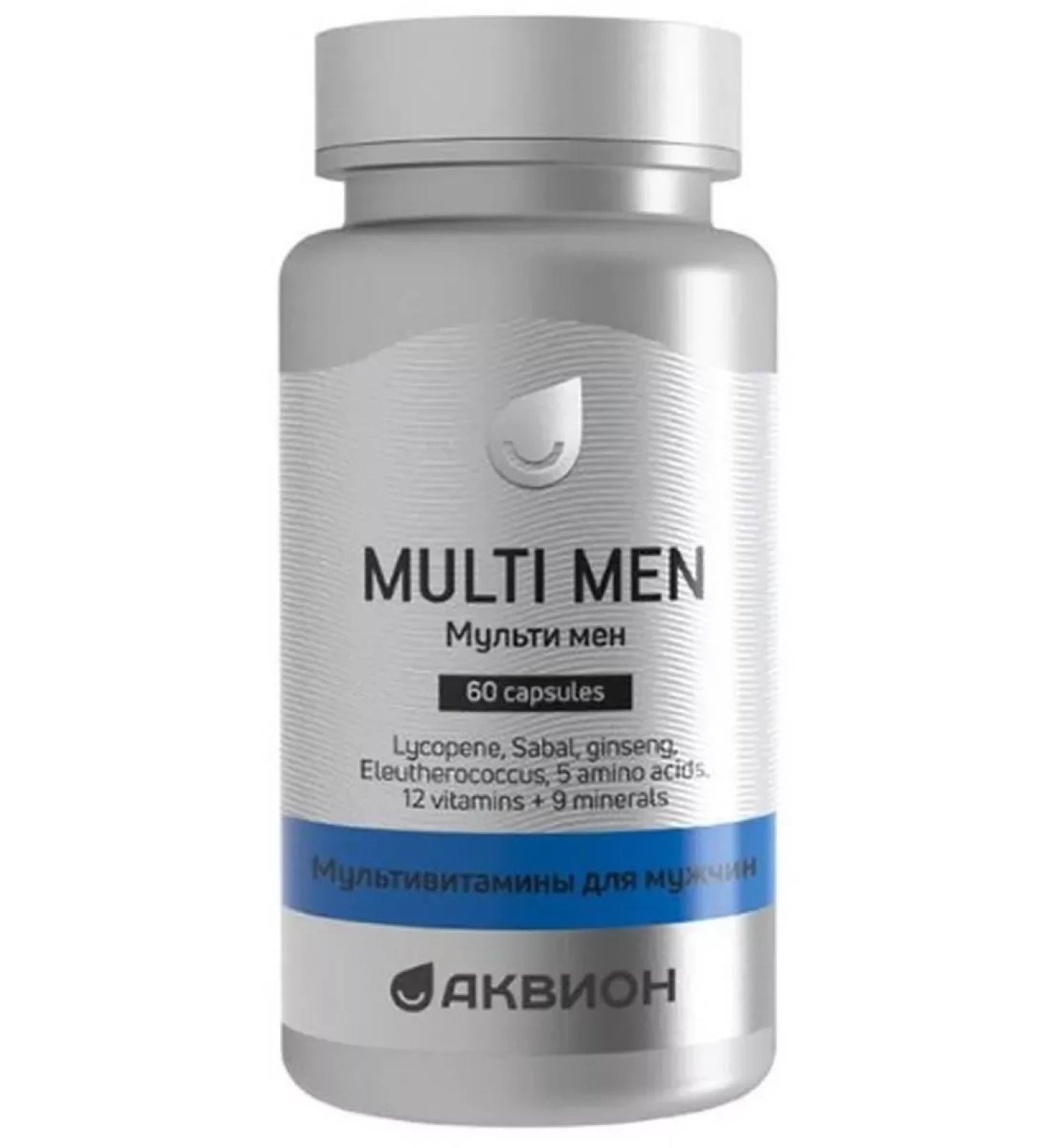 VTF LLC Aquion multivitamins for men N60 caps 930mg