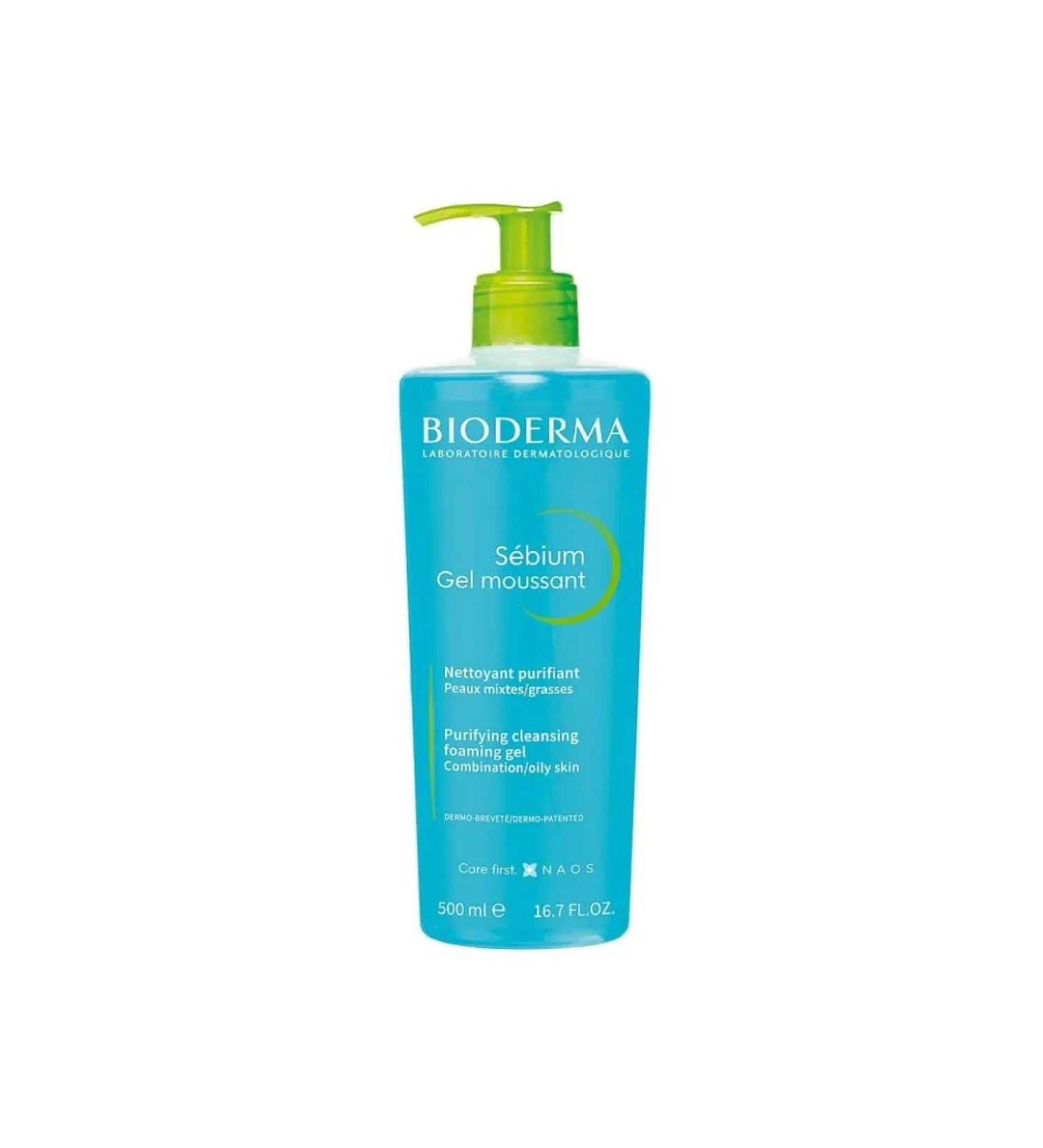 BIODERMA Sebium foaming cleansing gel 500ml - Buy Online on GoSupps.com