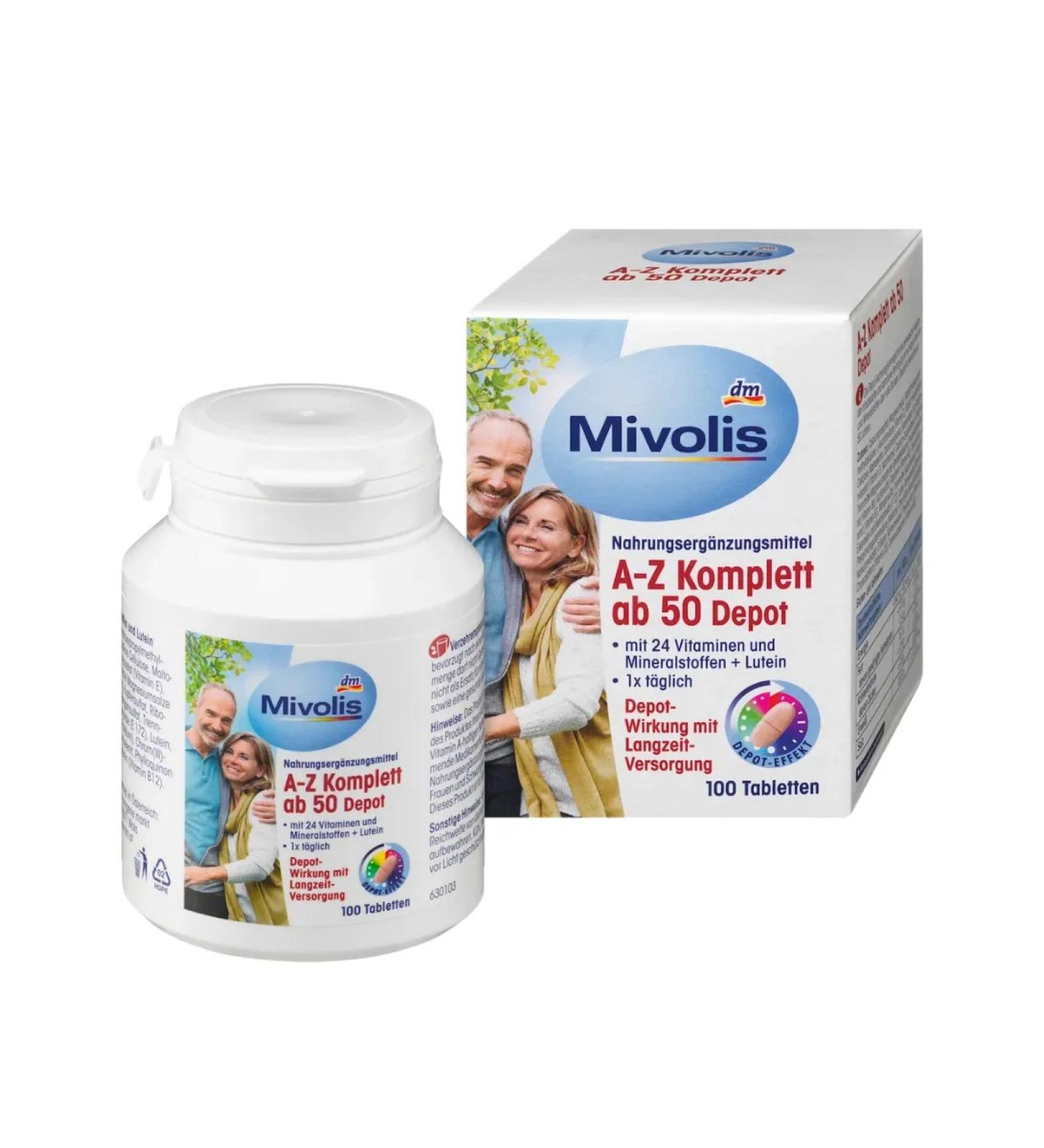 Mivolis Full -fledged complex of vitamins 50+ Germany - Buy Online on GoSupps.com