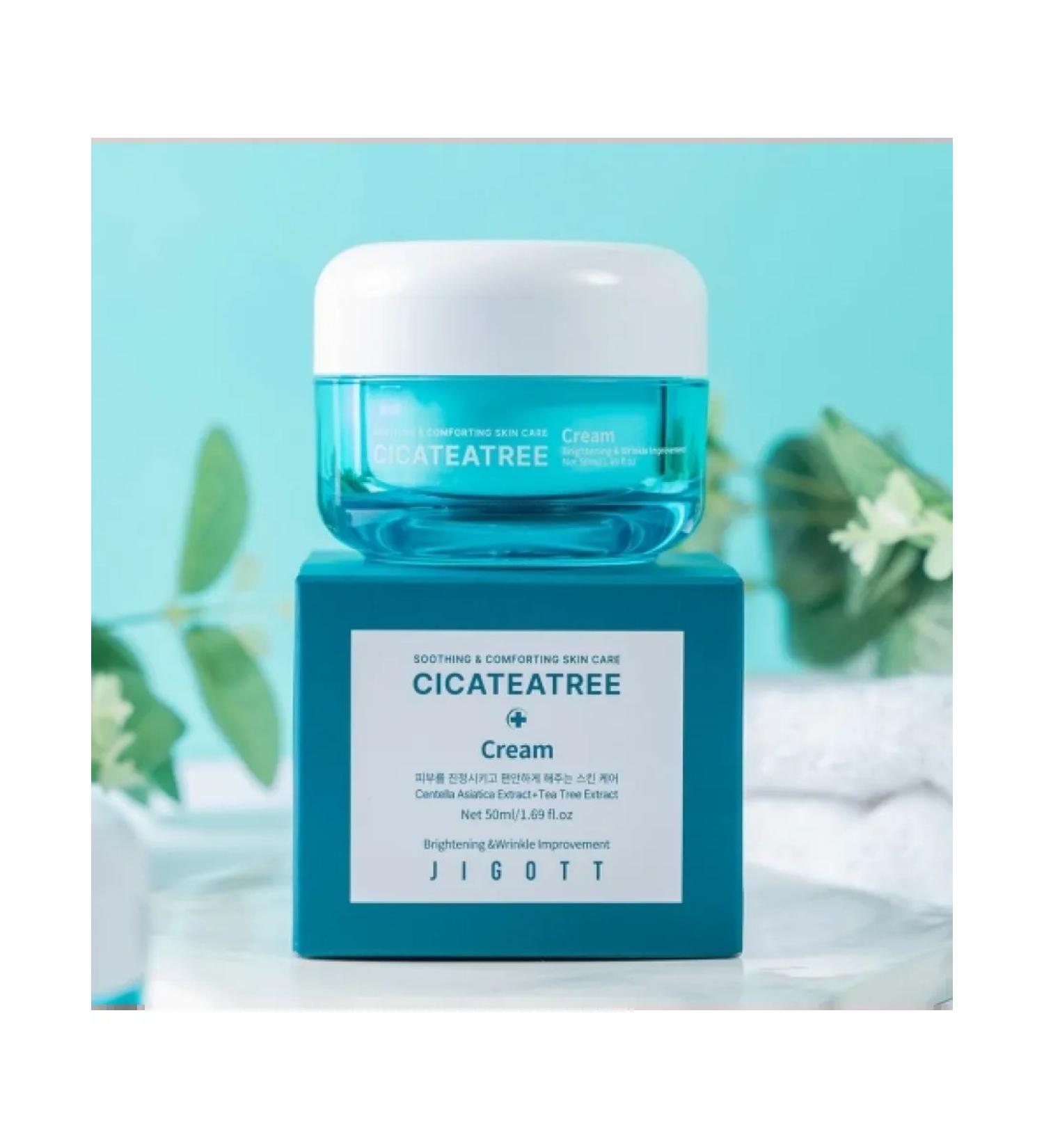 Jigott Facial cream with centella and tea tree extracts 50 ml - Buy Online on GoSupps.com