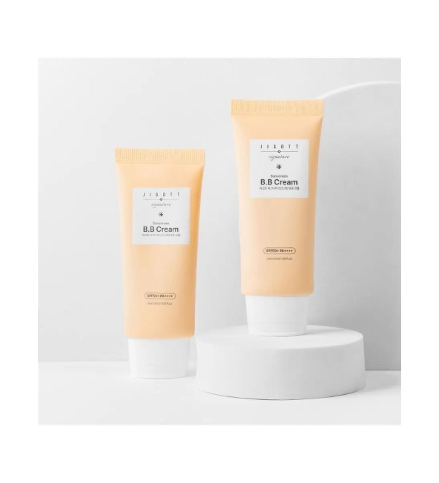 Jigott Sunscreen b.b face cream SPF50+PA ++++ 50 ml - Buy Online on GoSupps.com