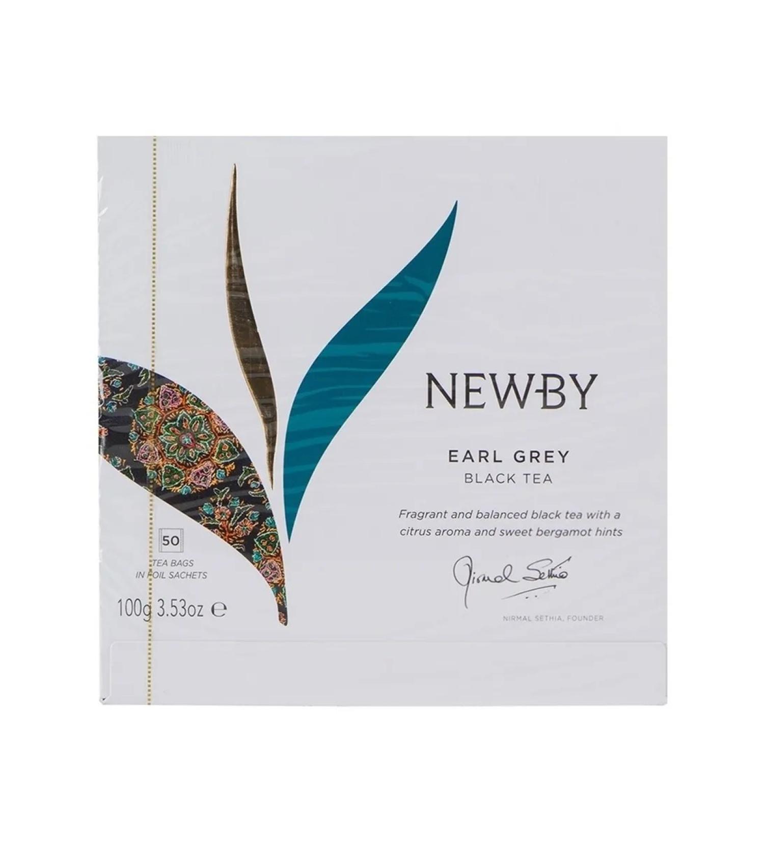 newby Black tea Earl Grey in bags 2 g x 50 pcs