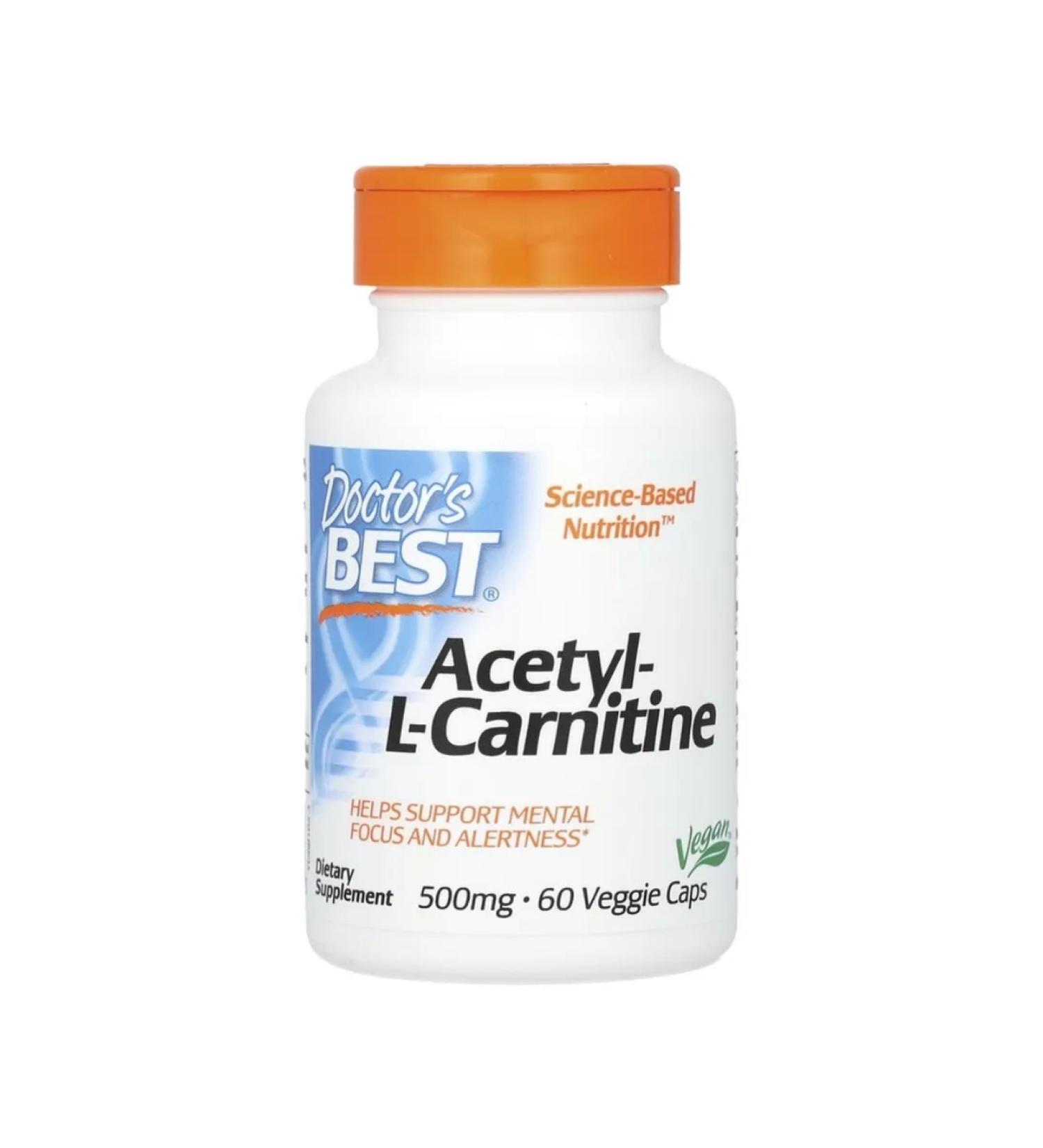Doctor Best Acetyl-L-carnitine 1000 mg 60 vegetable capsule (500 mg in 1 caps)