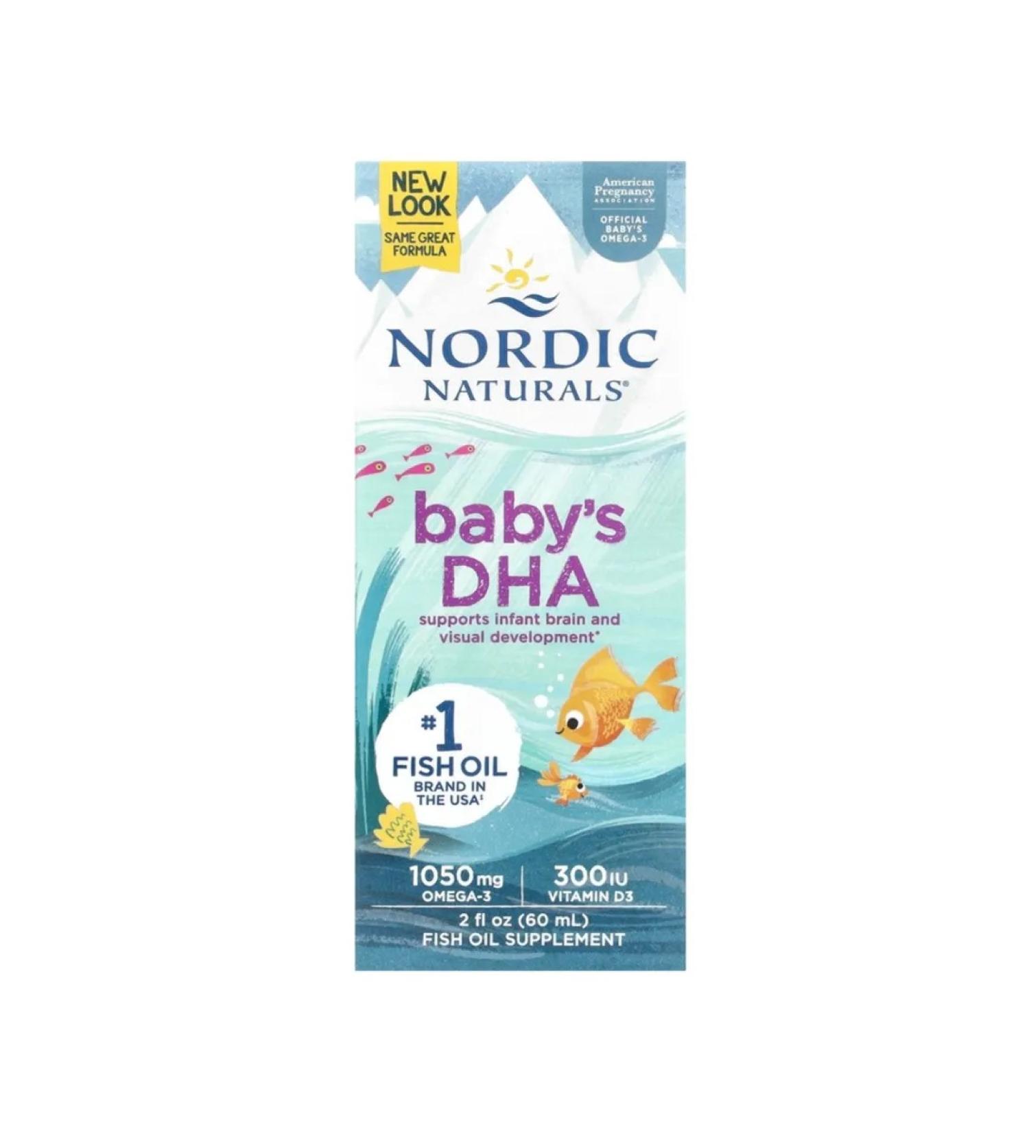 Nordic Naturals Children's omega with vitamin D3 DHA 2 liquid ounce (60 ml) - Buy Online on GoSupps.com