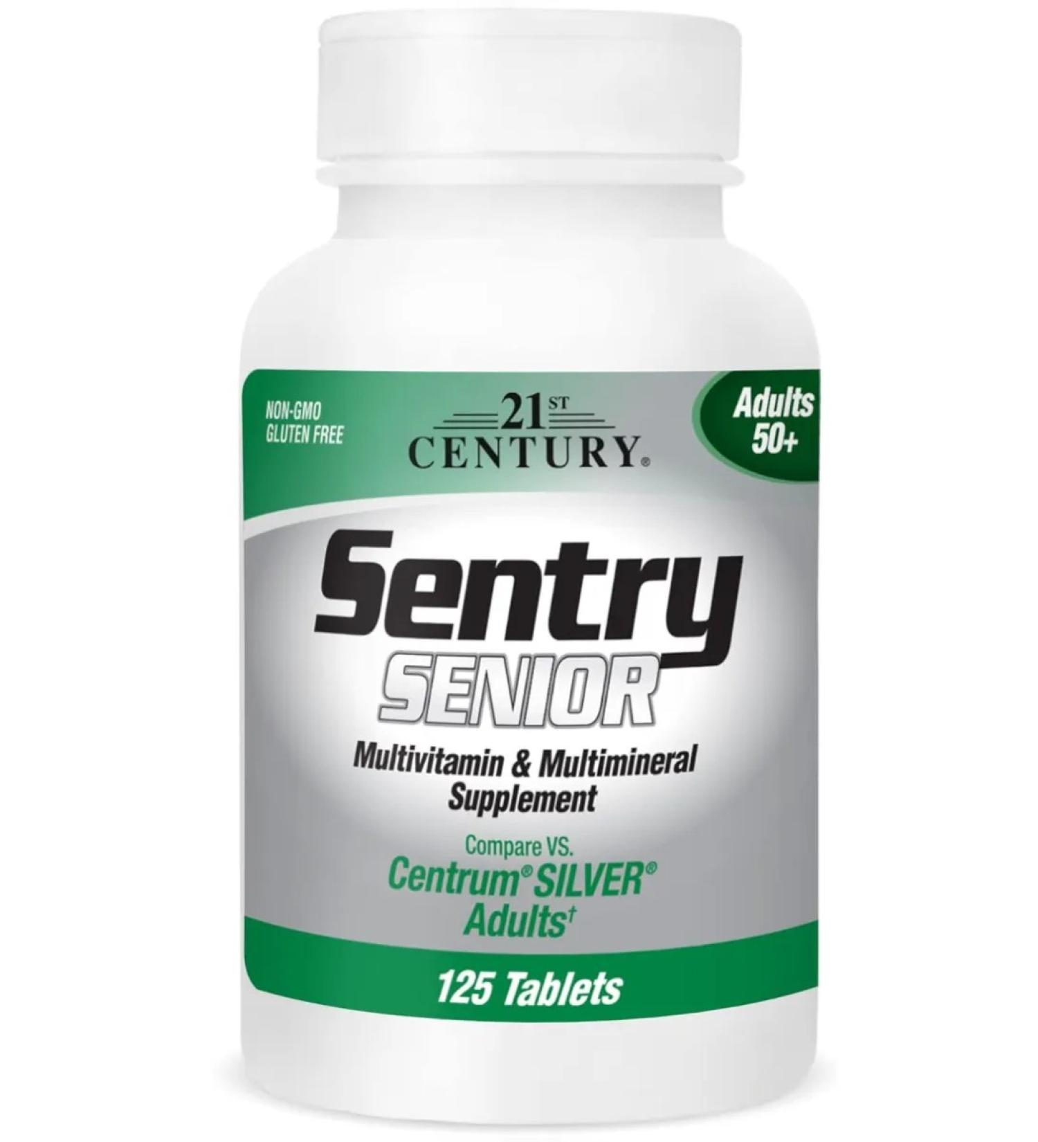 21st Century Sentry Senior 50+ 125 Tablets (vitamins for people 50+ years old) - Buy Online on GoSupps.com