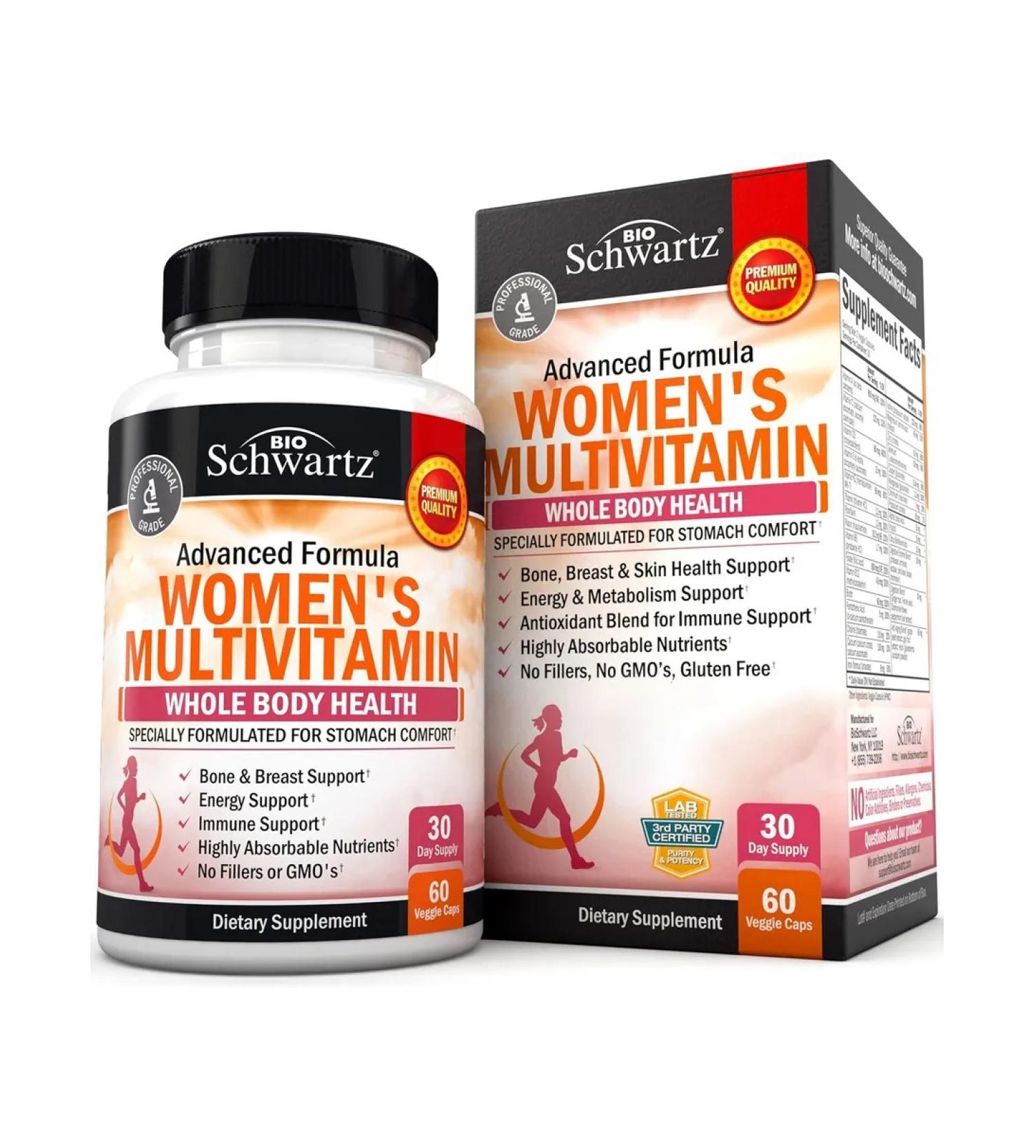 Womens Multivitamin 60 Caps (vitamins complex for women) - Buy Online on GoSupps.com
