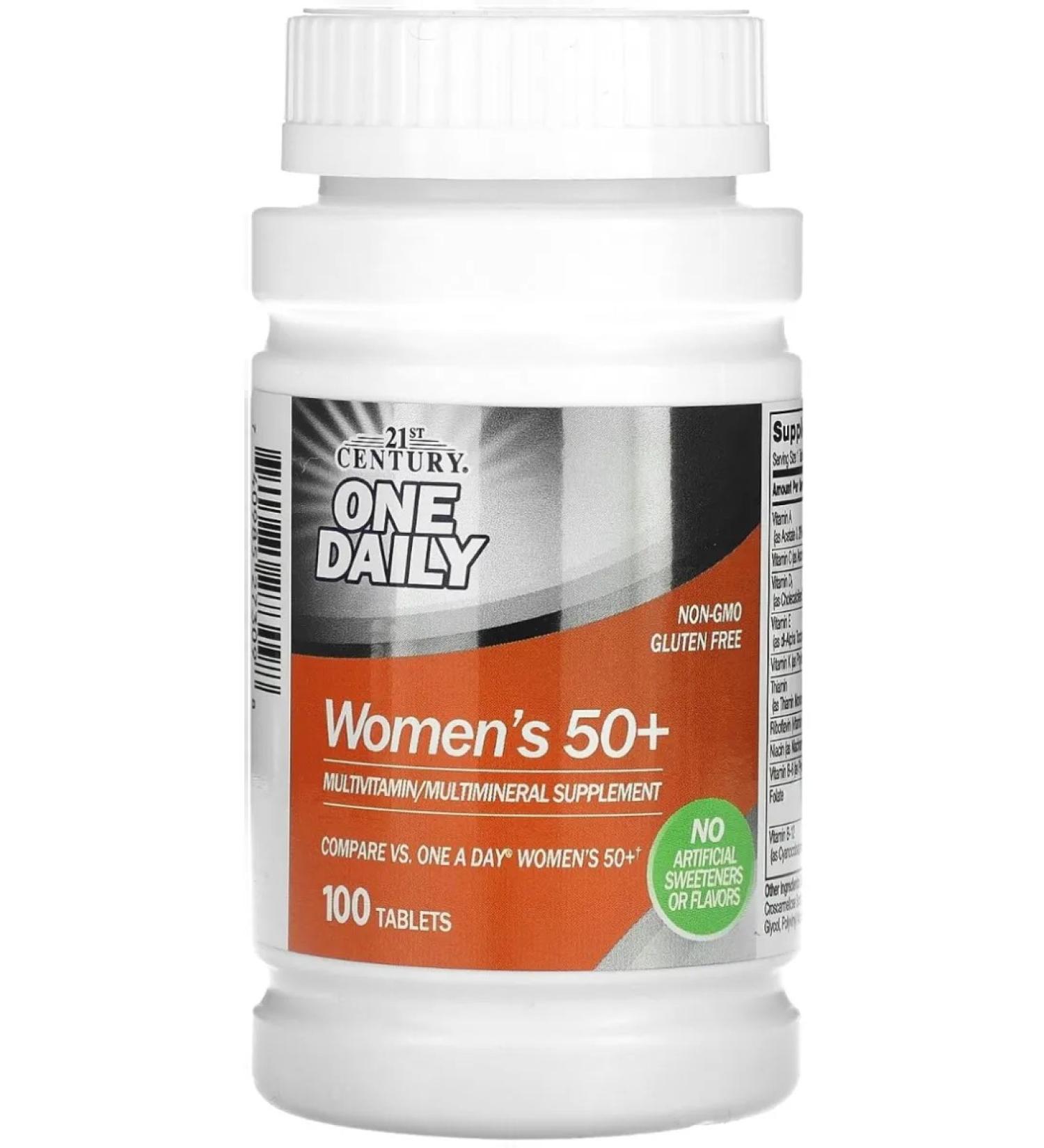 21st Century One Daily Womens 50+ 100 Tablets (for women 50+ years old) - Buy Online on GoSupps.com