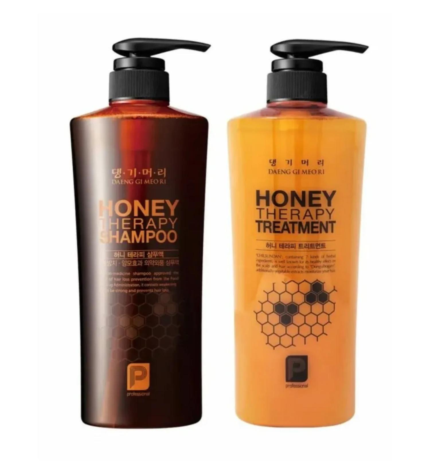 Daeng Gi Meo Ri Honey Therapy shampoo and hair air conditioner 500ml x 2pcs - Buy Online on GoSupps.com