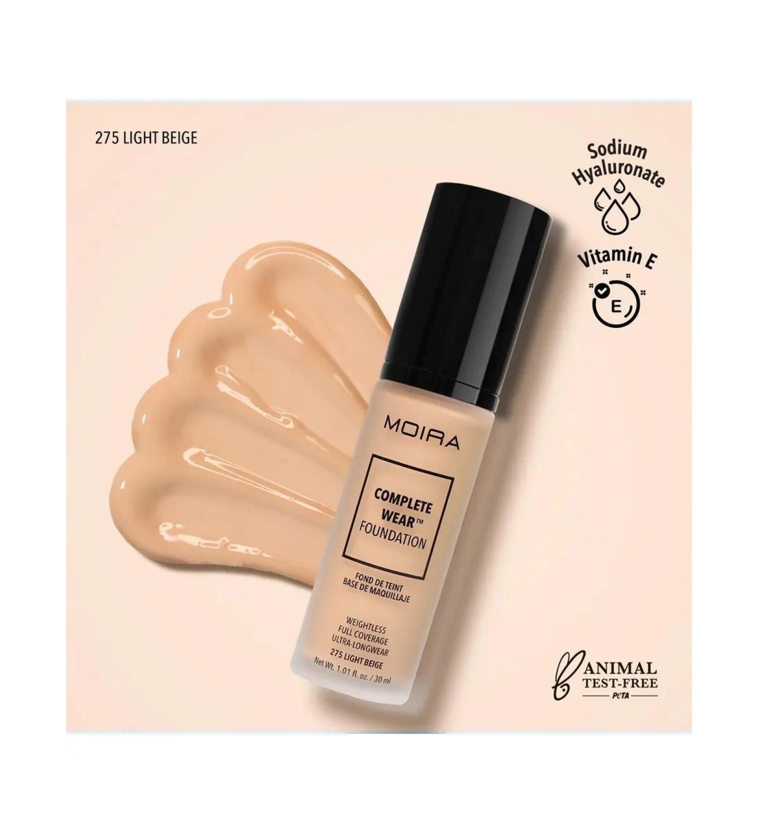 MOIRA Complete Wear Foundation Cream (275 Light Beige) - Buy Online on GoSupps.com