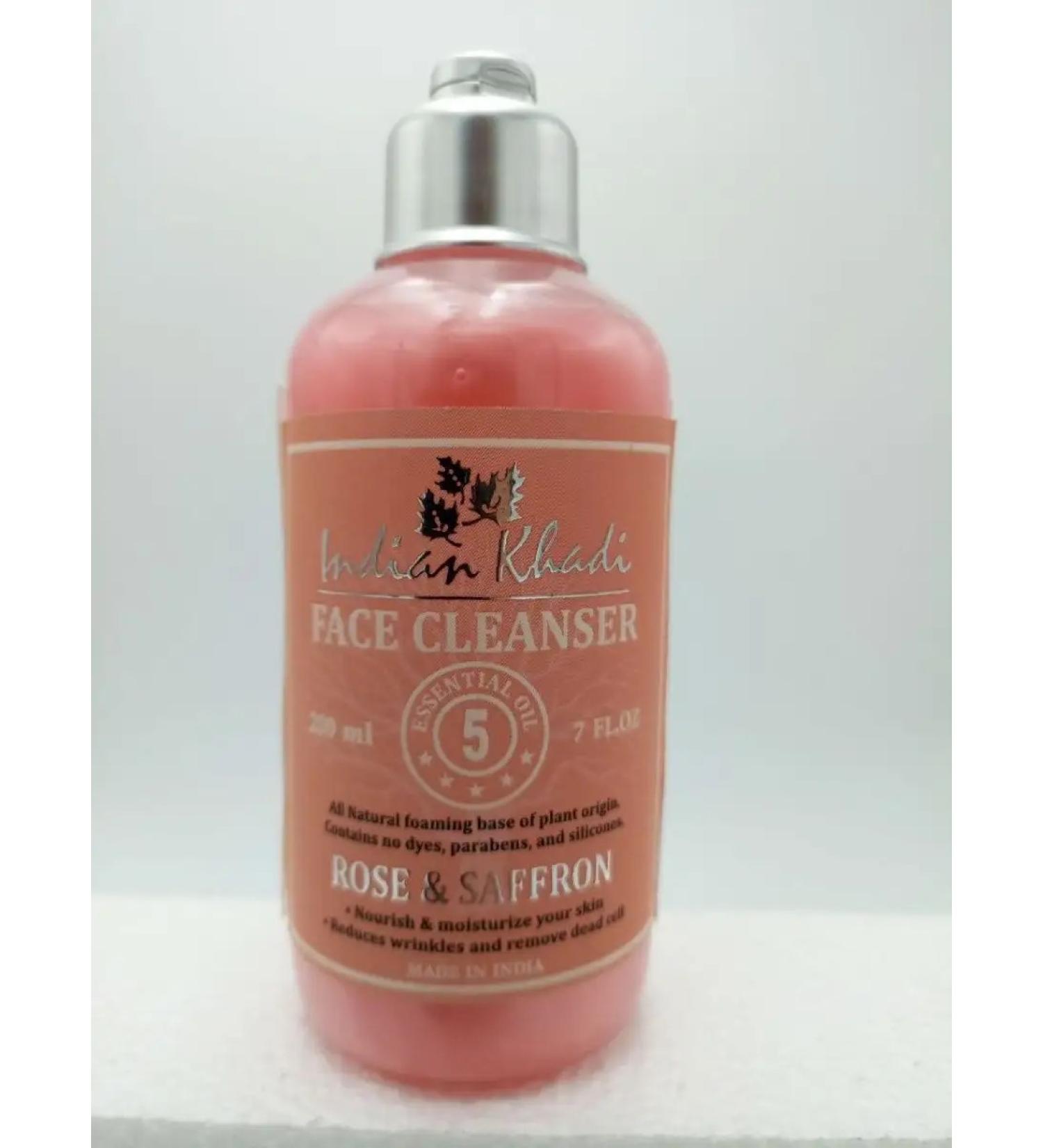 Indian Khadi Washing gel with rose and saffron 200 ml