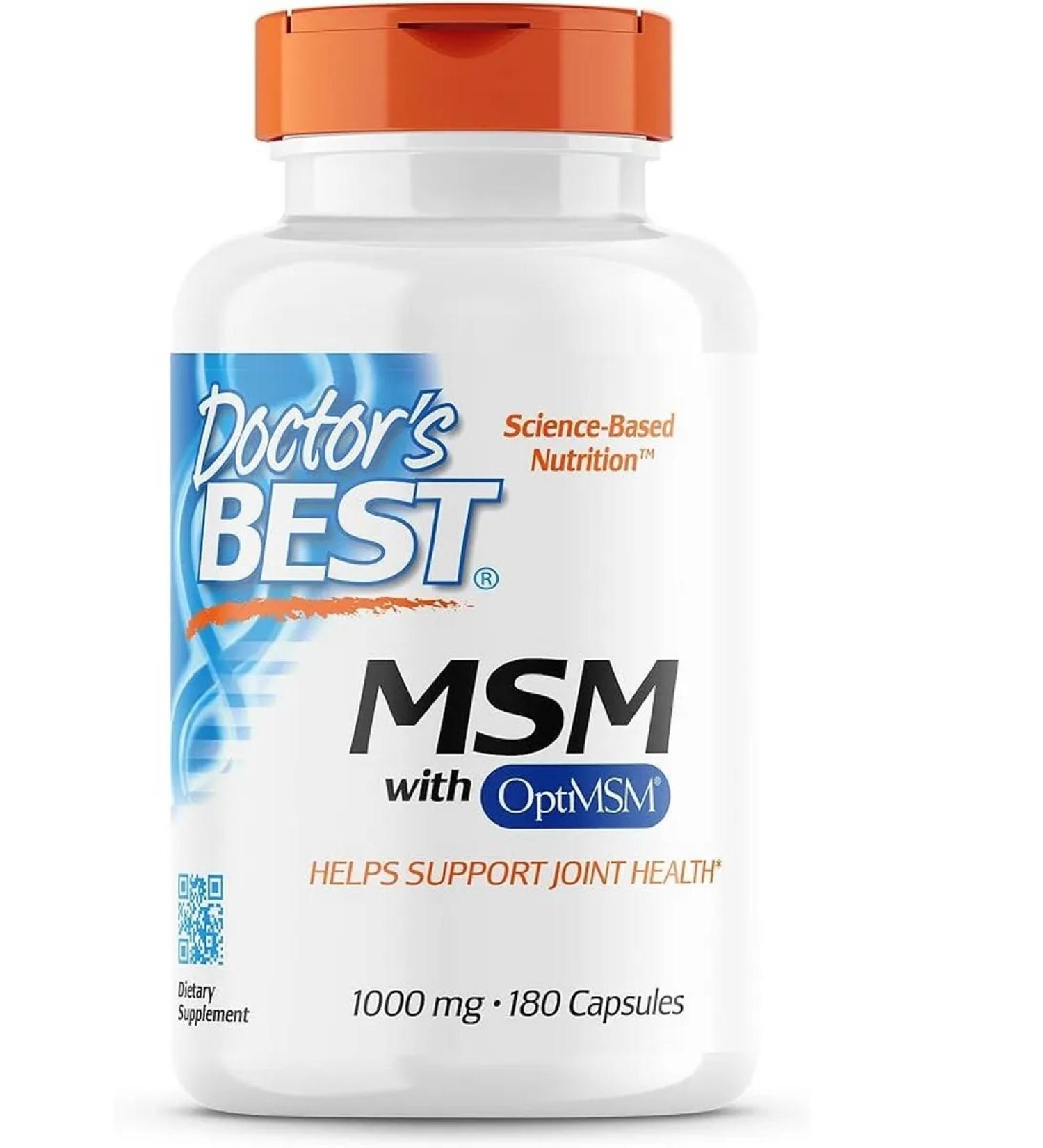 Doctor's Best MSM with Optimsm 1000 mg 180 capsules - Buy Online on GoSupps.com