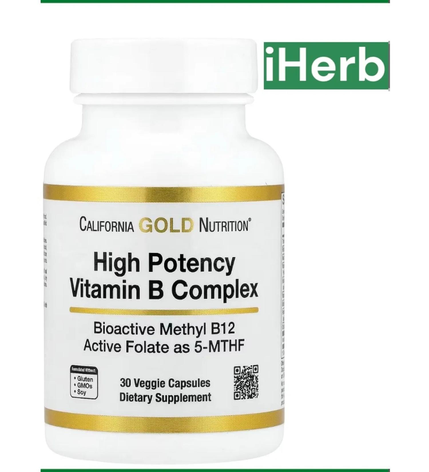 California Gold Nutrition B Complex iherb - Buy Online on GoSupps.com