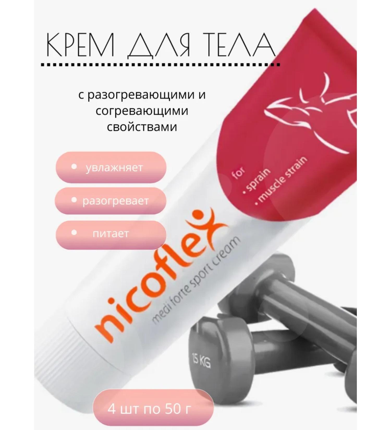 Nikoflex Body cream for warming muscles 50 g 4pcs - Buy Online on GoSupps.com