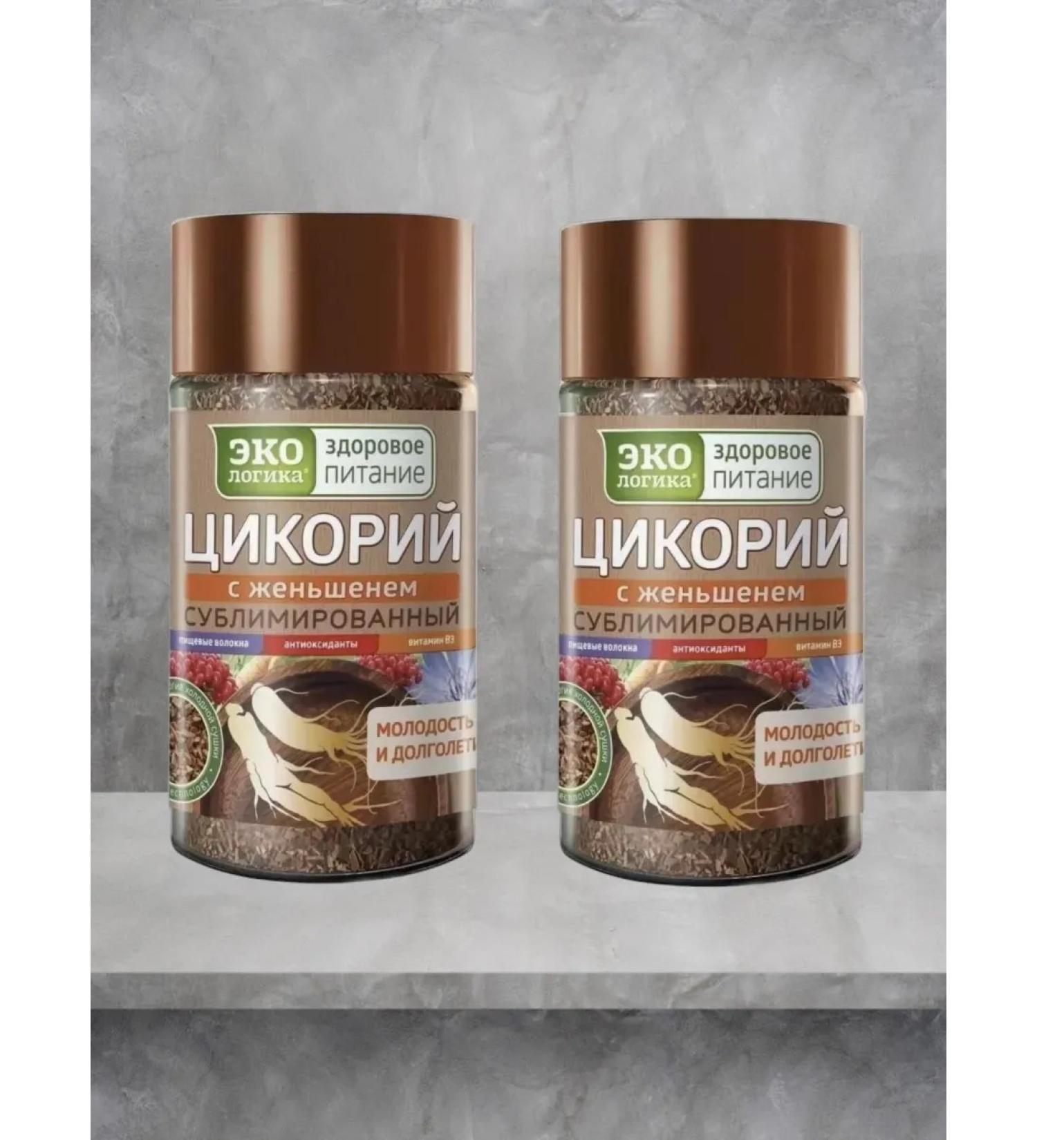 EcoLogic Tsikoria with ginseng sublimated 85 g x 2 pcs - Buy Online on GoSupps.com