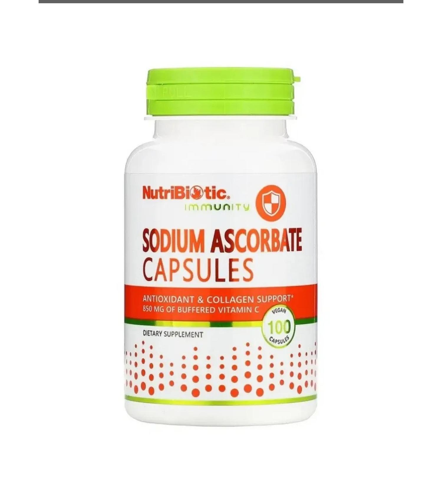 NutriBiotic Sodium ascorbate in capsules