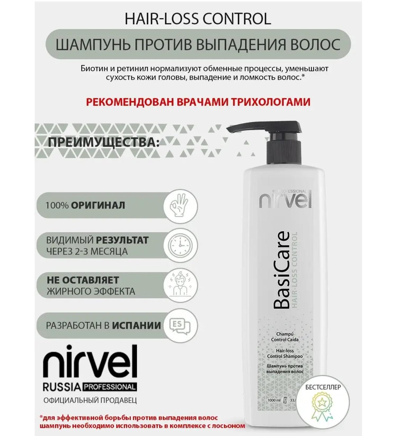 Nirvel Hair Loss Control Shampoo against hair loss - Buy Online on GoSupps.com