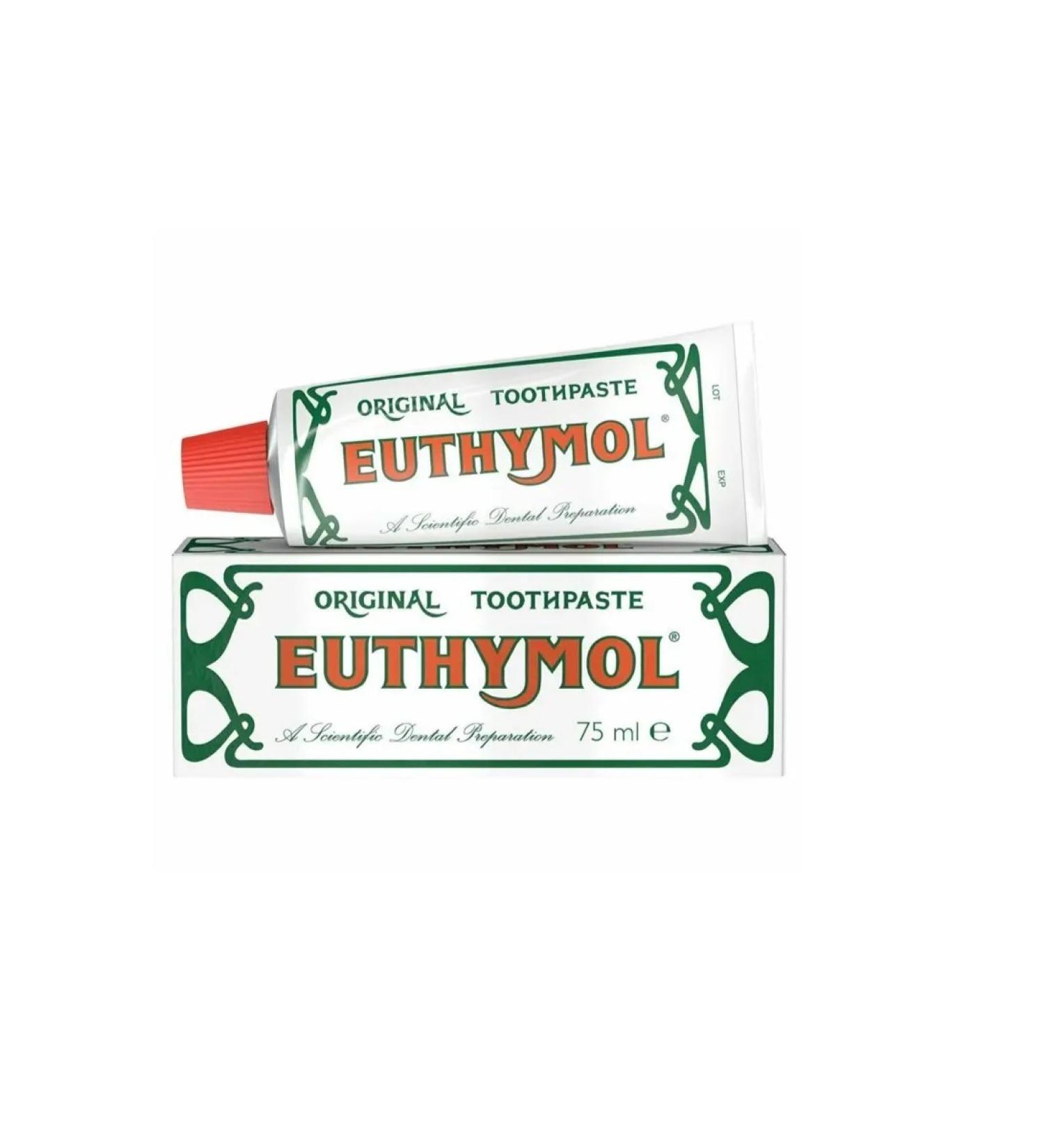 Euthymol Toothpaste daily protection without fluorine 75 ml