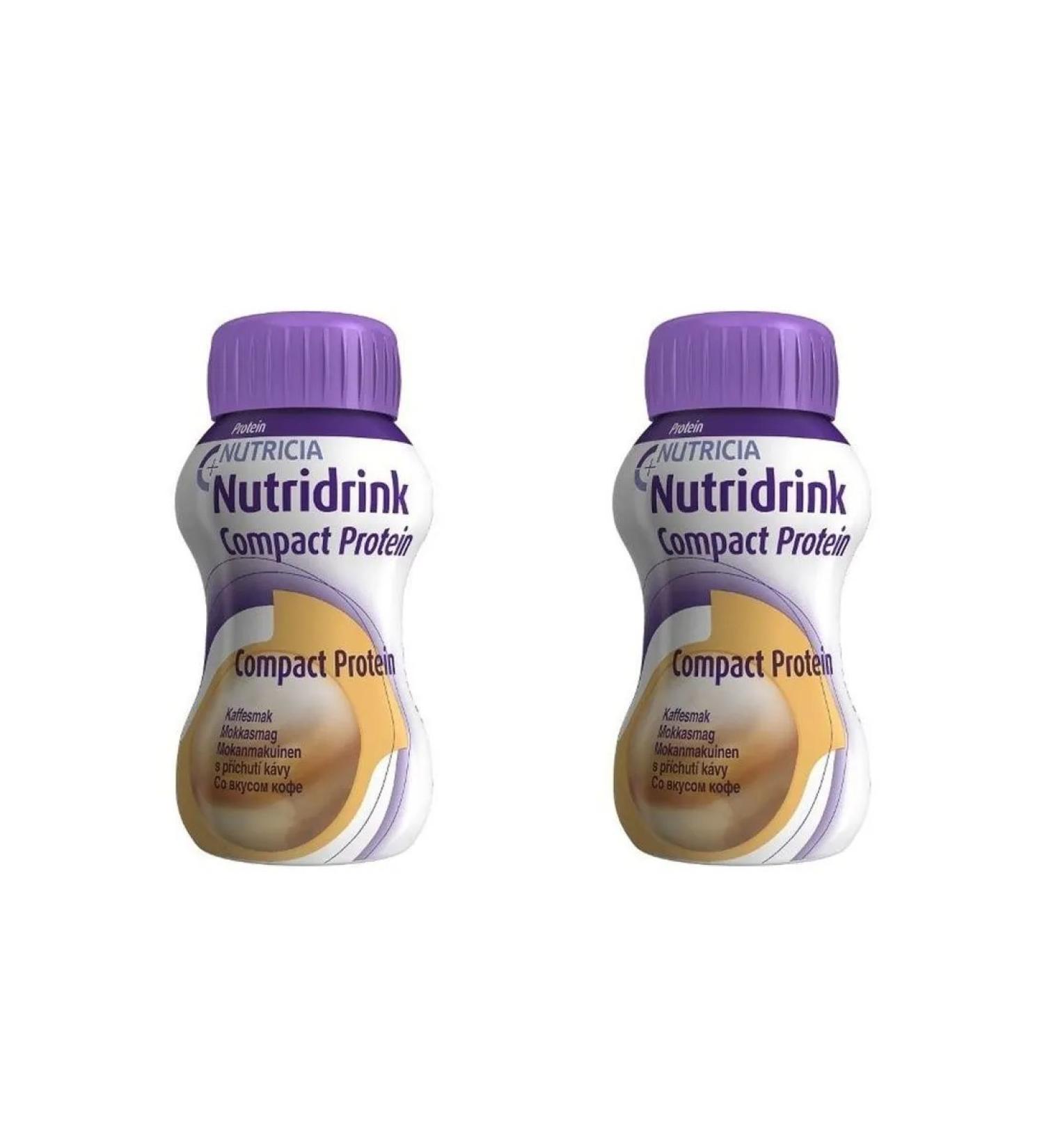 NUTRIDRINK compact protein coffee mixture N4 125ml 2 pcs - Buy Online on GoSupps.com