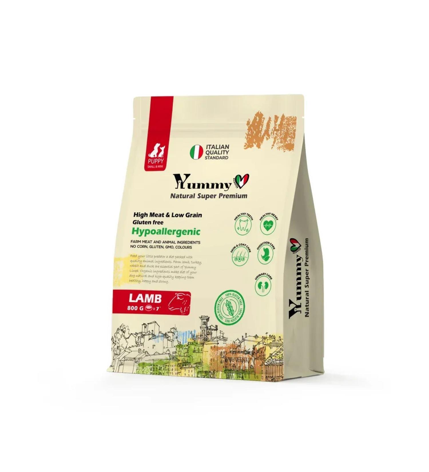 Yummy Linea Feed for puppies of small and miniature rocks lamb 800 grams - Buy Online on GoSupps.com