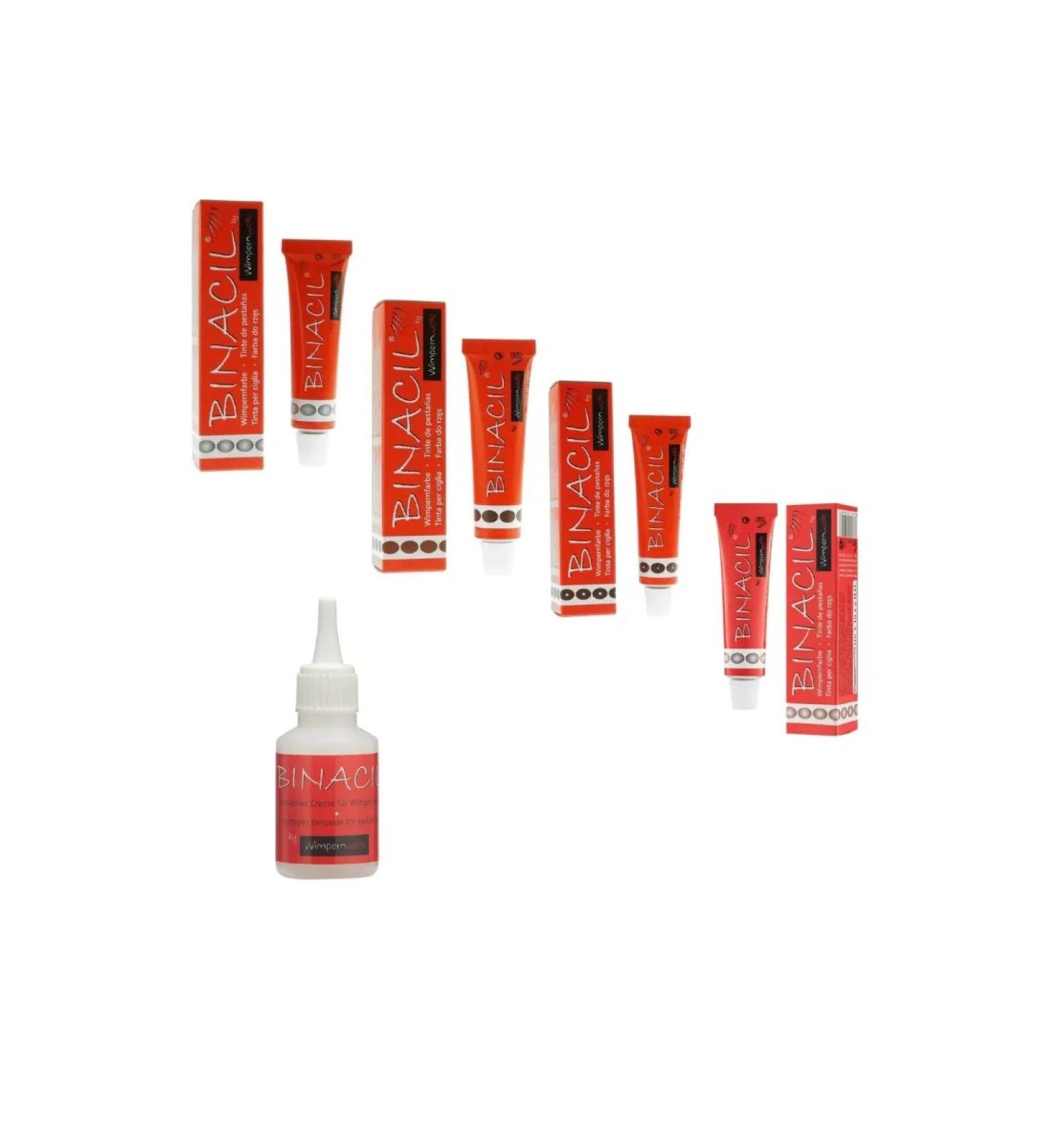 A set of 4 colors for eyebrow Binacil+oxide - Buy Online on GoSupps.com
