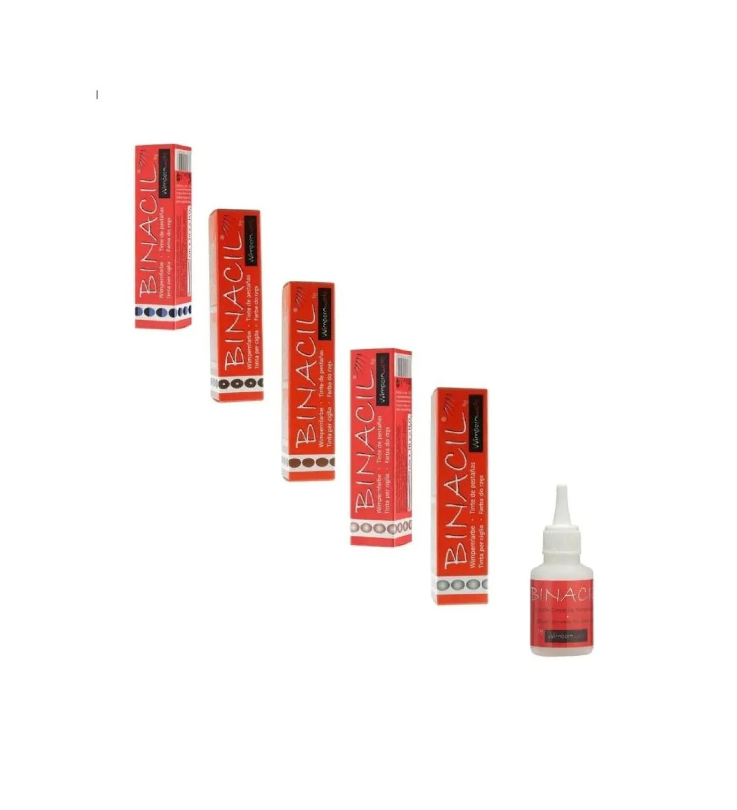 A set of 5 colors for eyebrows Binacil+oxide 50ml - Buy Online on GoSupps.com