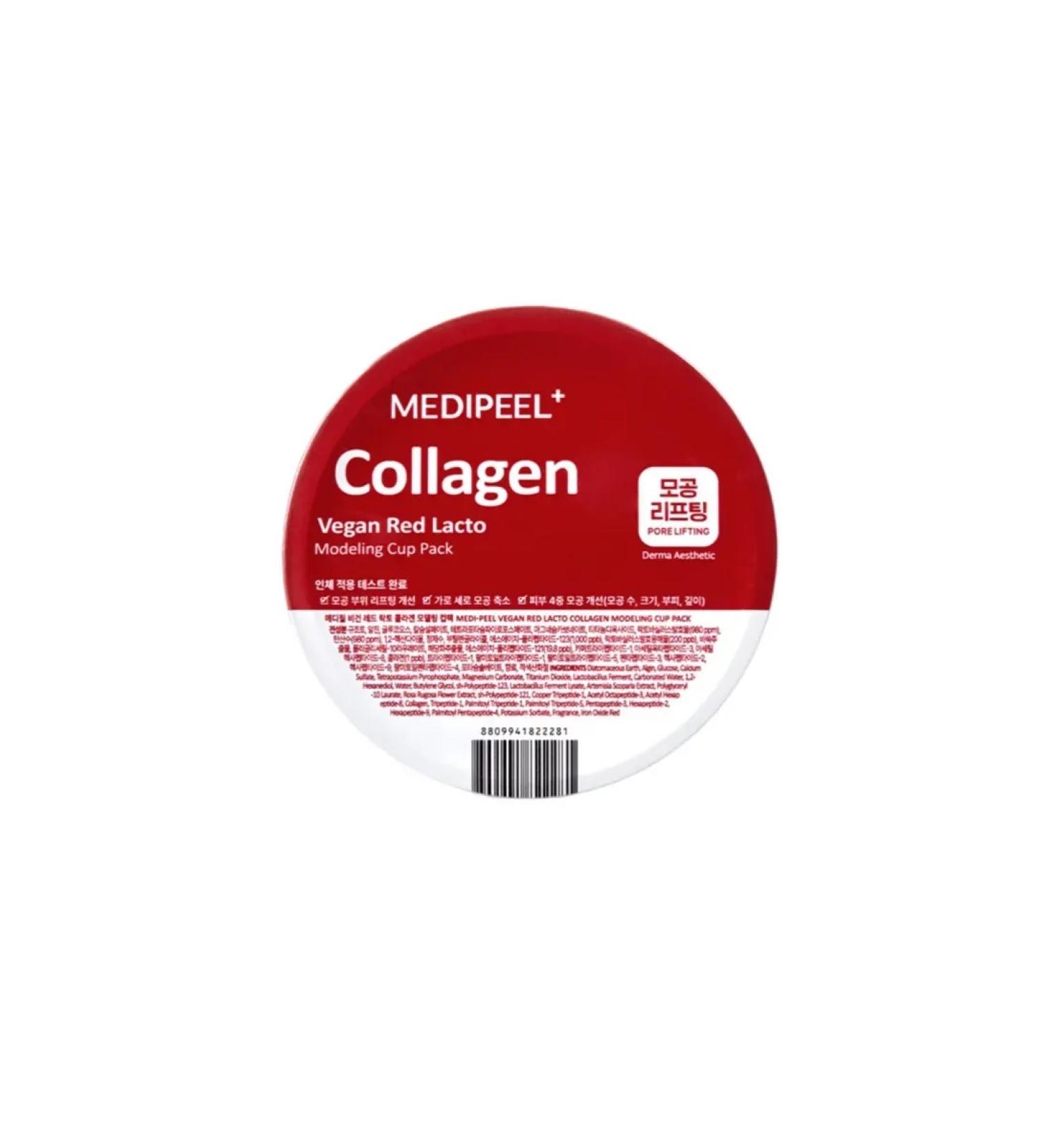 Alginate face mask with lactobacilli and collagen
