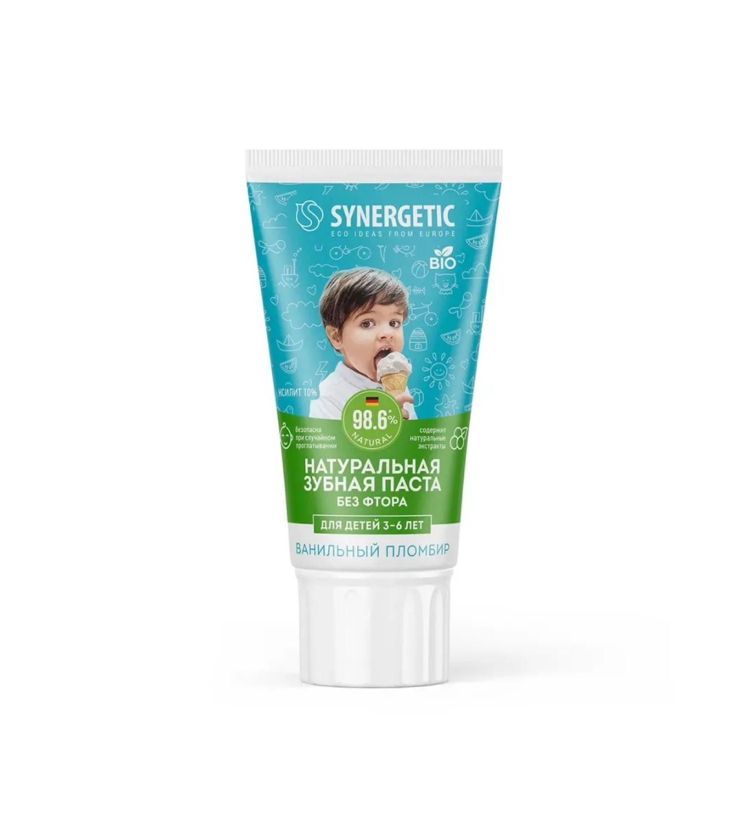 SYNERGETIC Baby toothpaste without fluorine 50 g